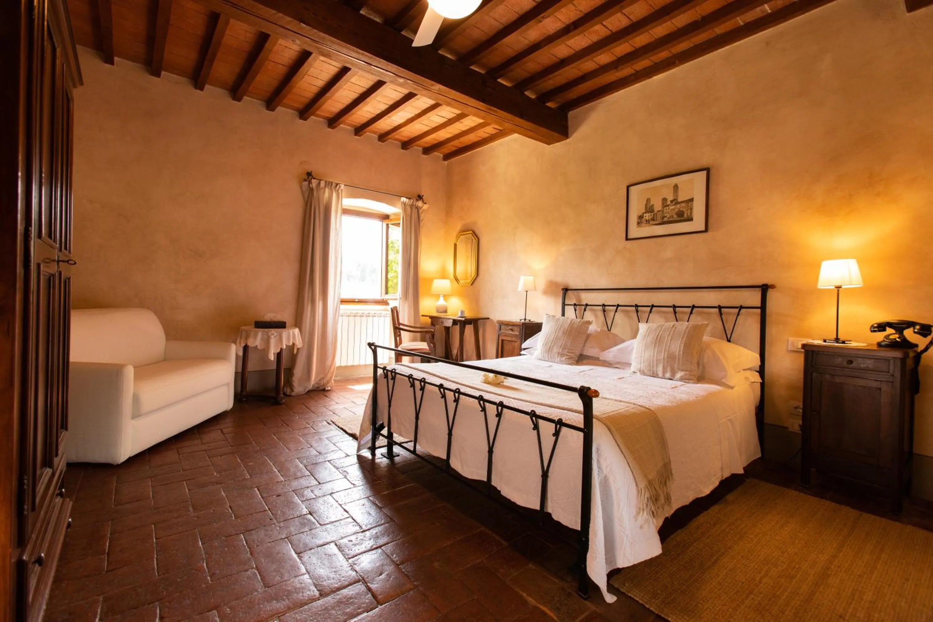 Bedroom, Bed in Agriturismo Fattoria Lavacchio