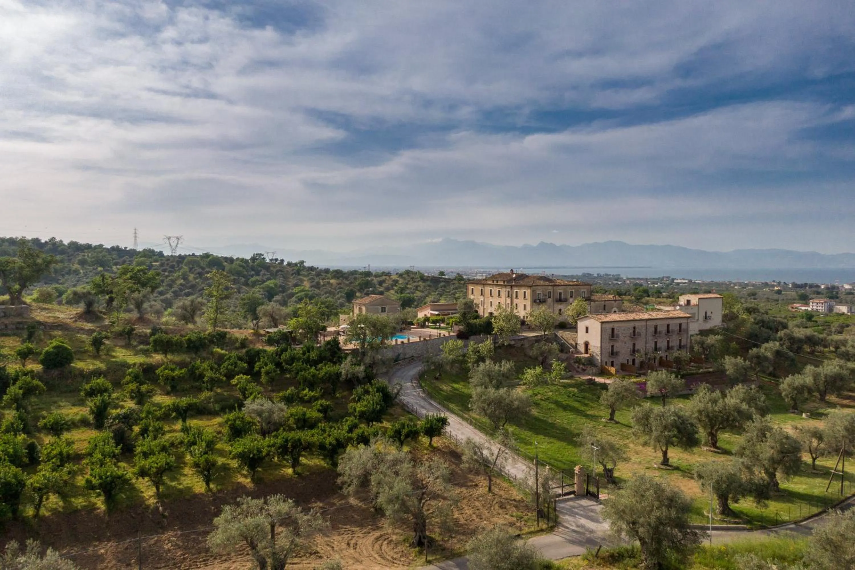 Bird's eye view in Tenuta Ciminata Greco