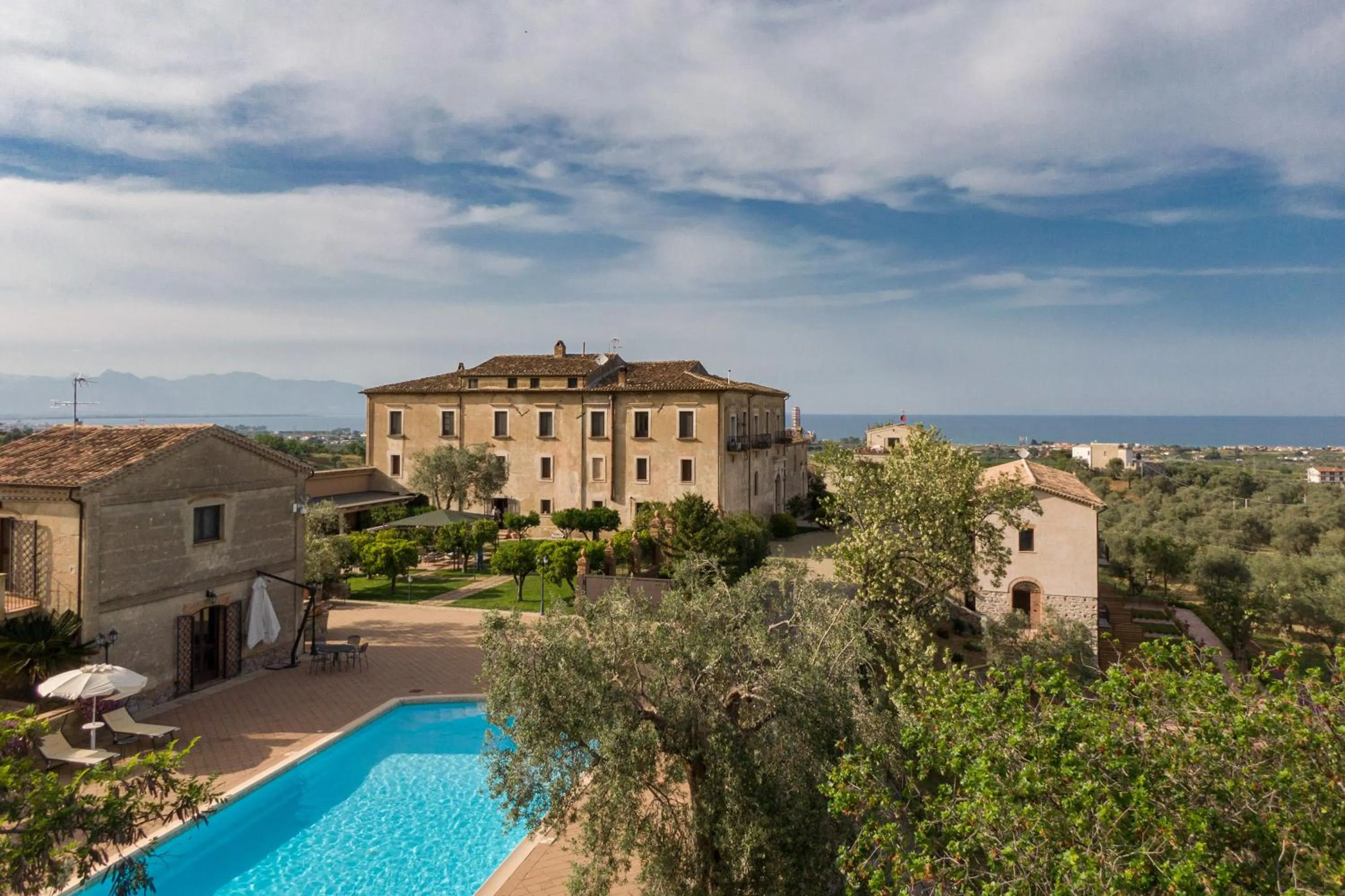 Bird's eye view in Tenuta Ciminata Greco