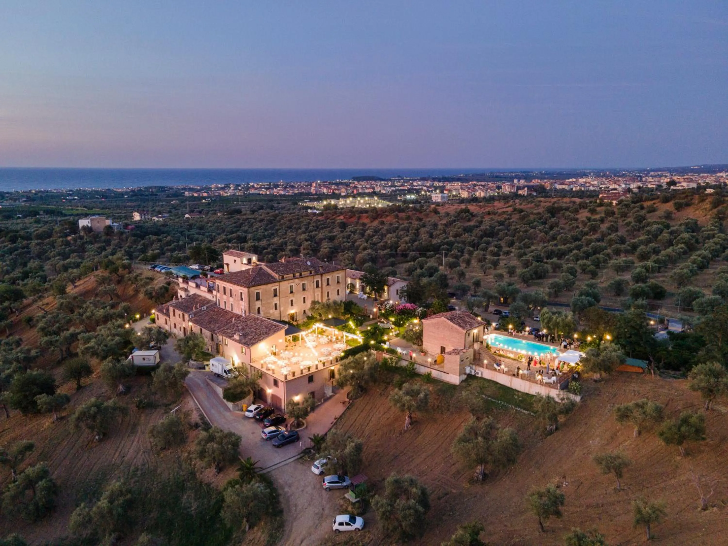 Bird's eye view in Tenuta Ciminata Greco