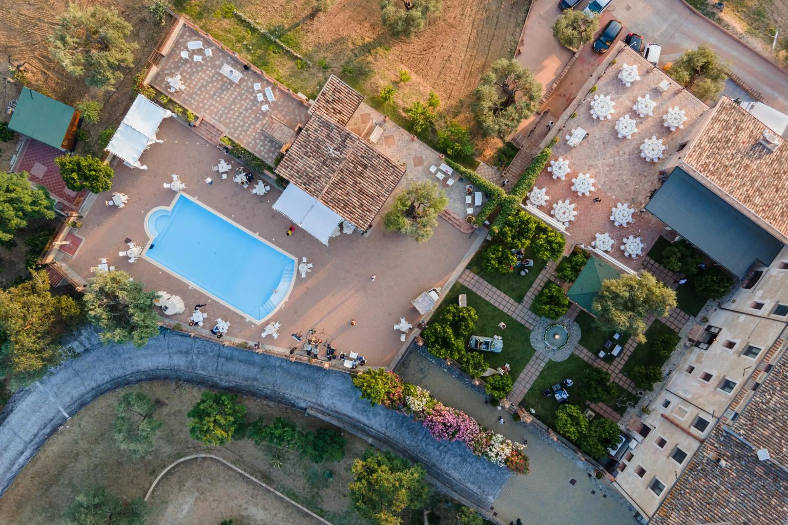 Bird's eye view in Tenuta Ciminata Greco