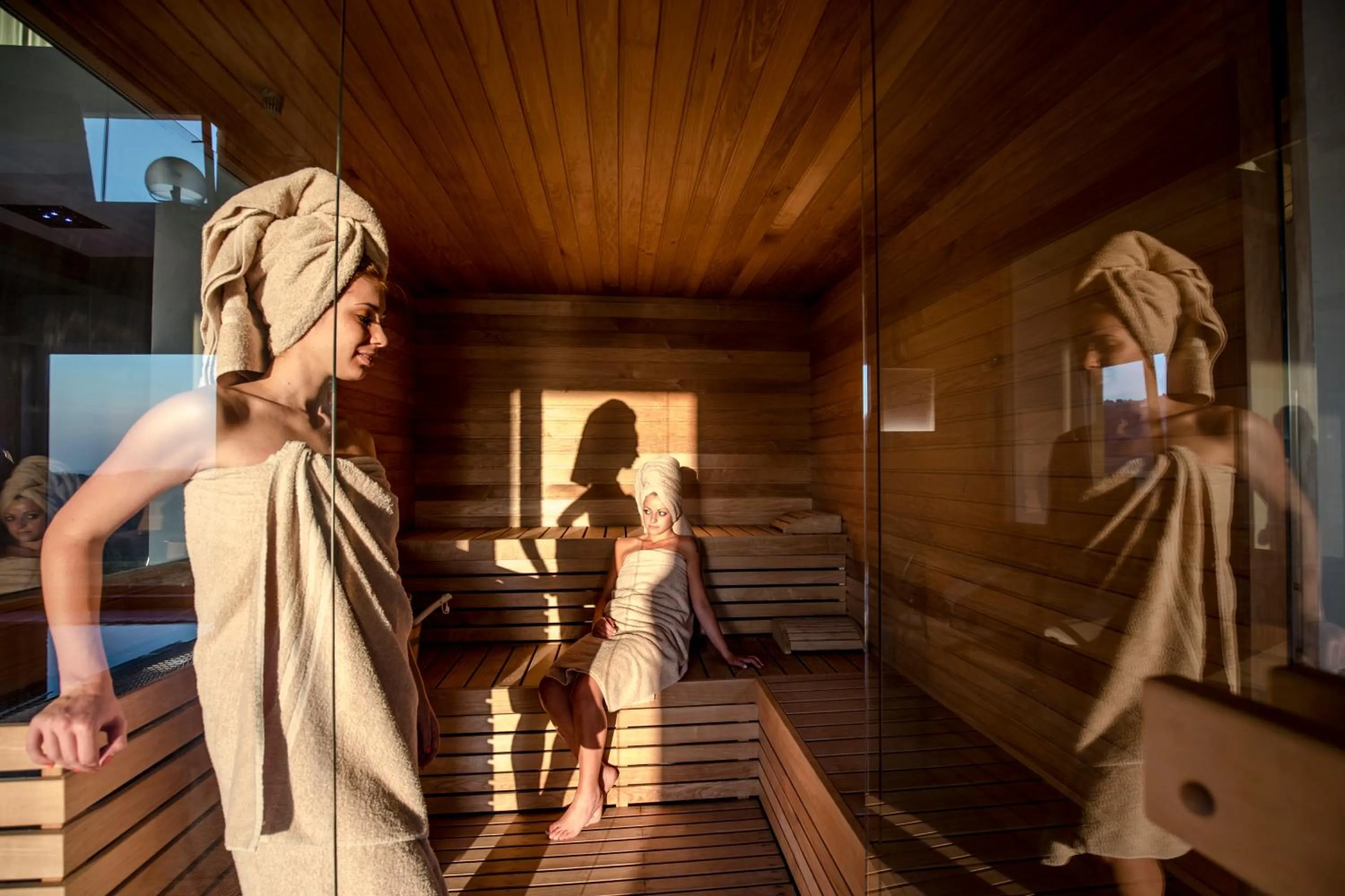Sauna in Palazzo Loup Hotel