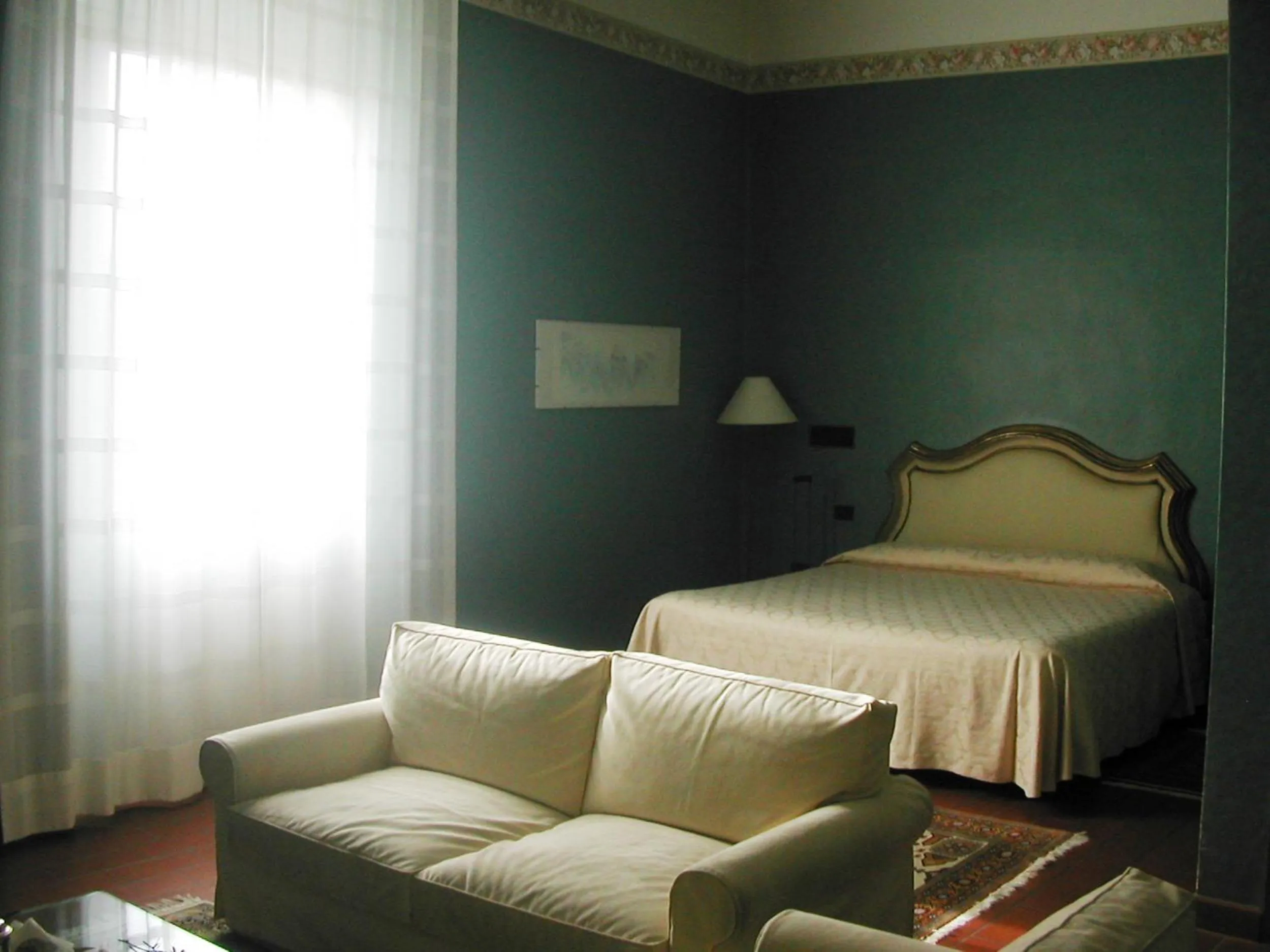 Decorative detail, Bed in Palazzo Loup Hotel