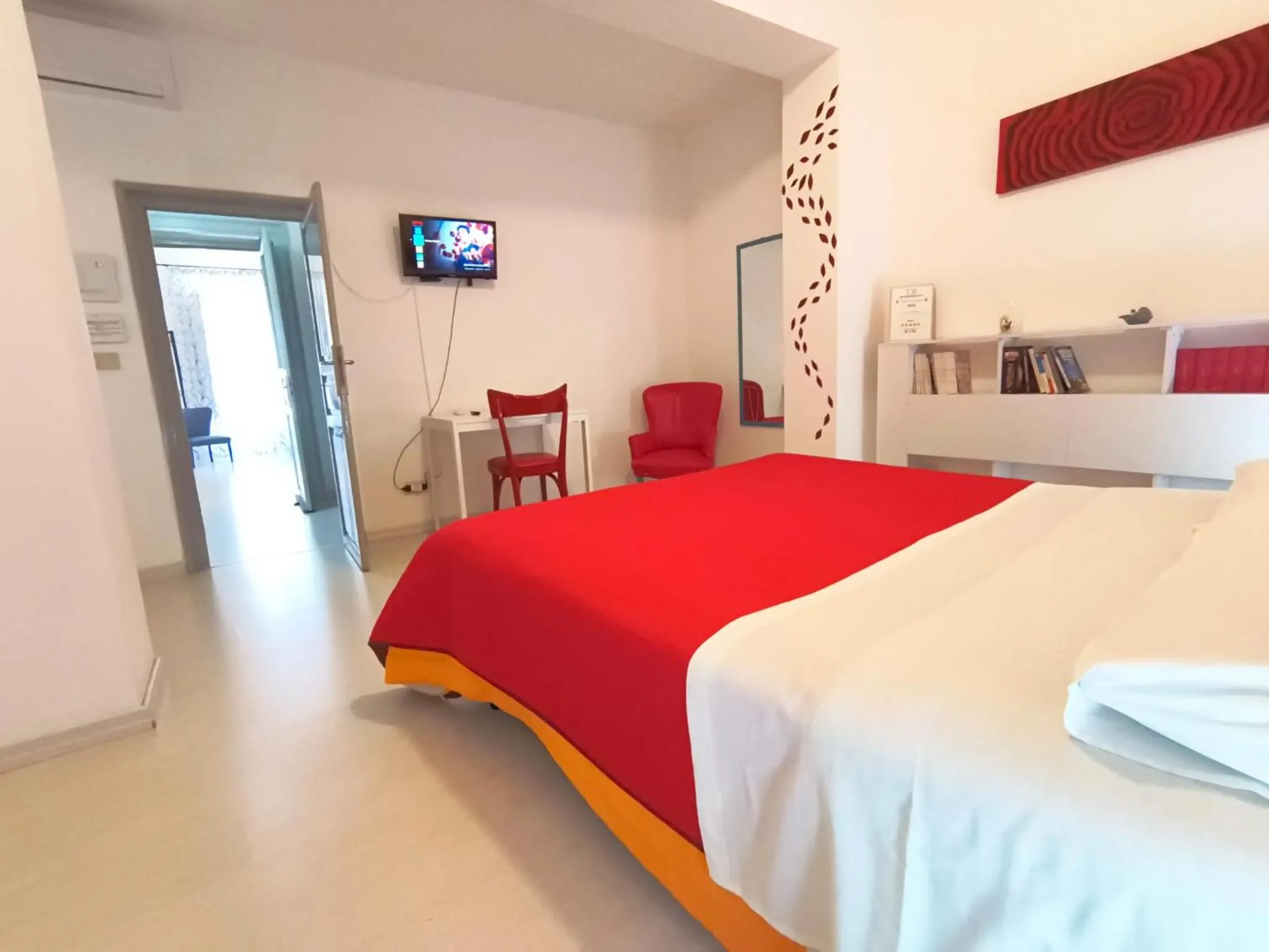 View (from property/room), Bed in BED&BOOK Palazzo Cutelli