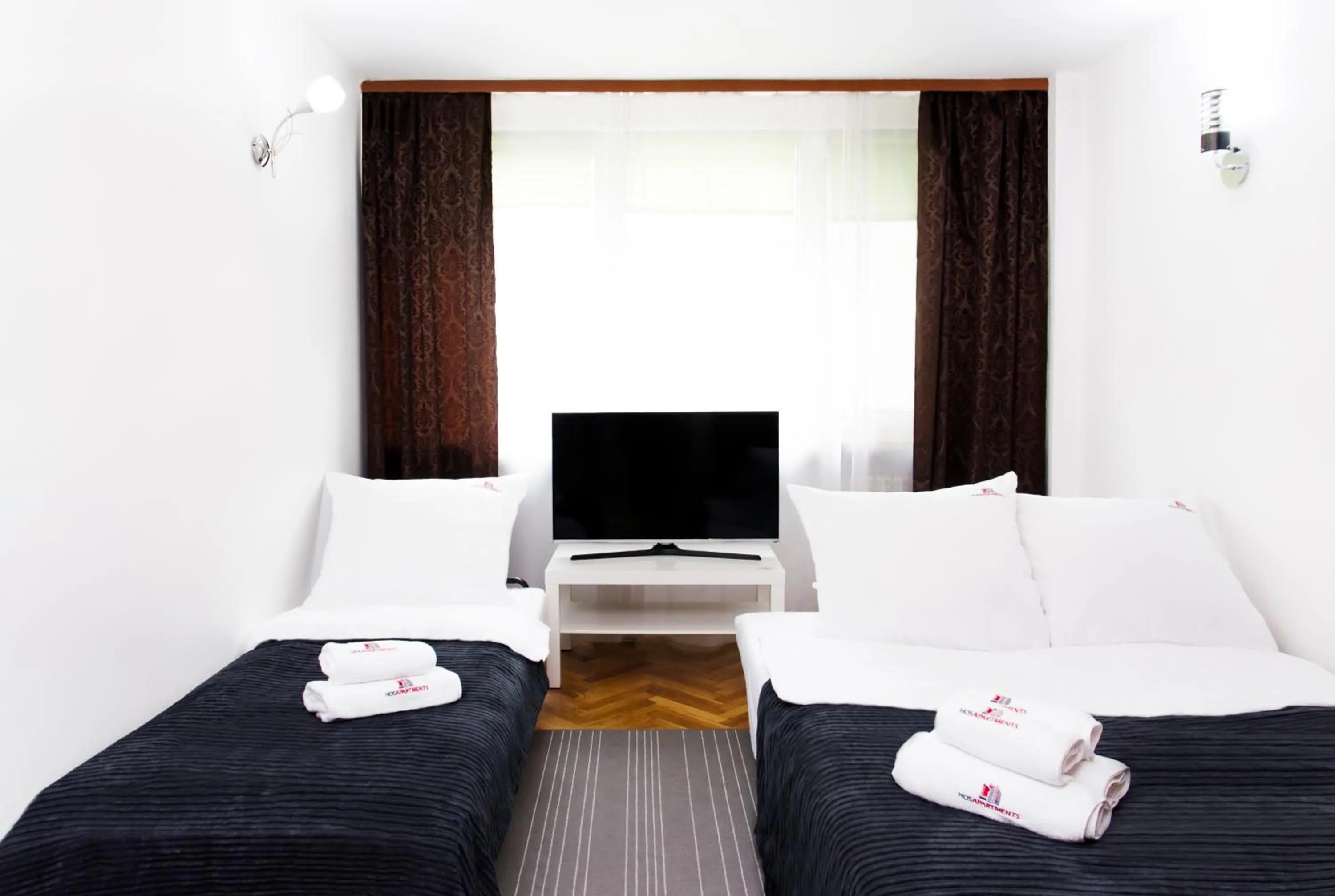 TV and multimedia, Bed in Hosapartments City Center