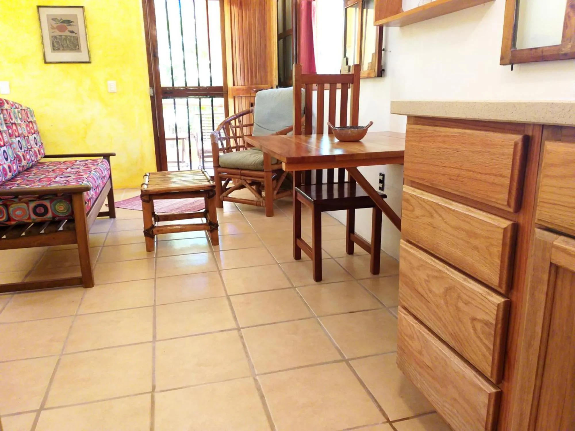 Seating area in Mayan Beach Garden