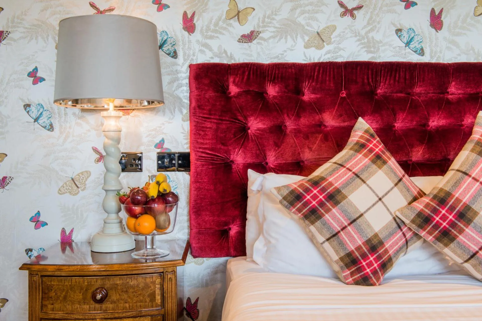 Bed in The Coed-Y-Mwstwr Hotel