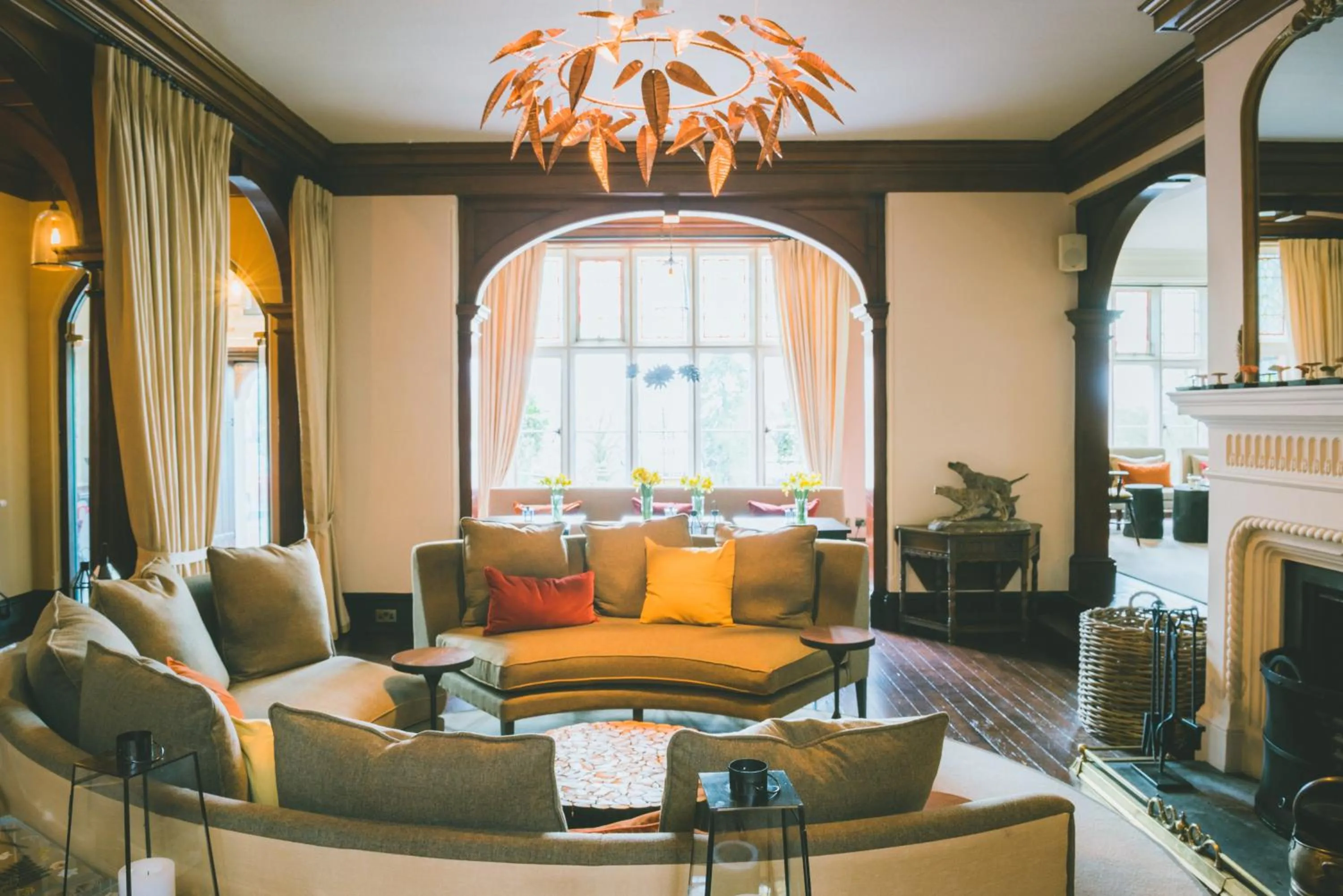 On site in The Coed-Y-Mwstwr Hotel