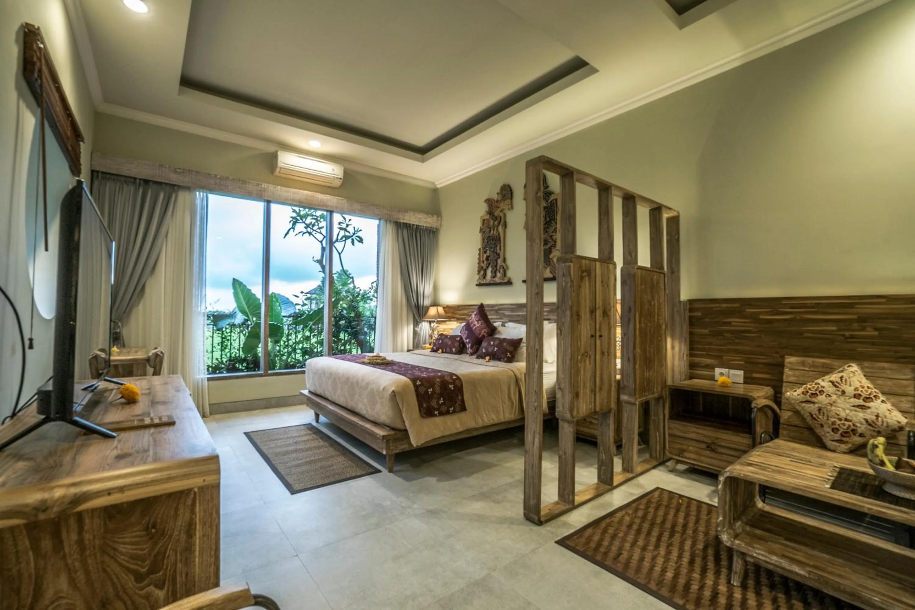 Decorative detail, Bed in Villa Kirani Ubud by Mahaputra-CHSE Certified