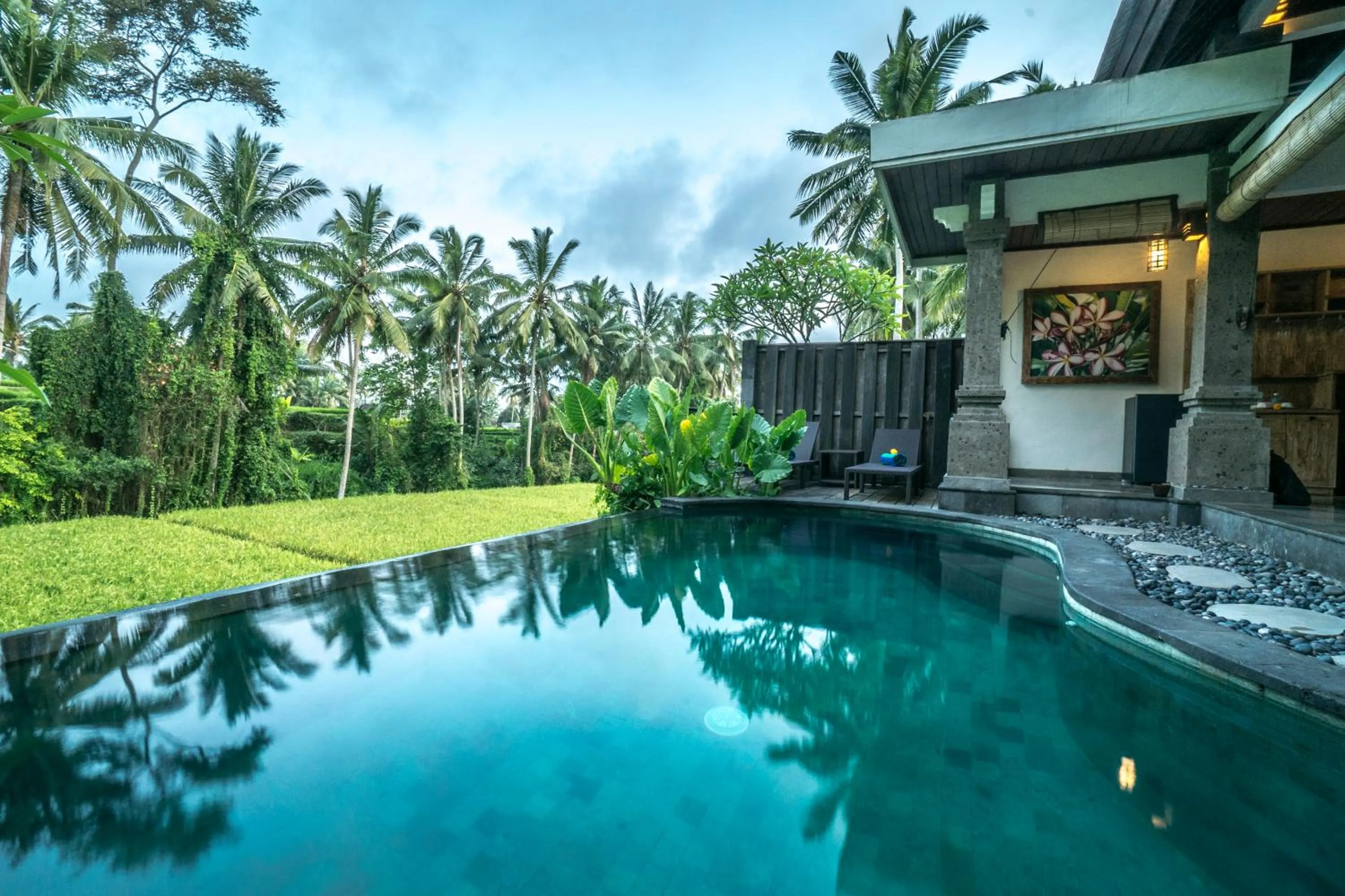 Swimming pool in Villa Kirani Ubud by Mahaputra-CHSE Certified