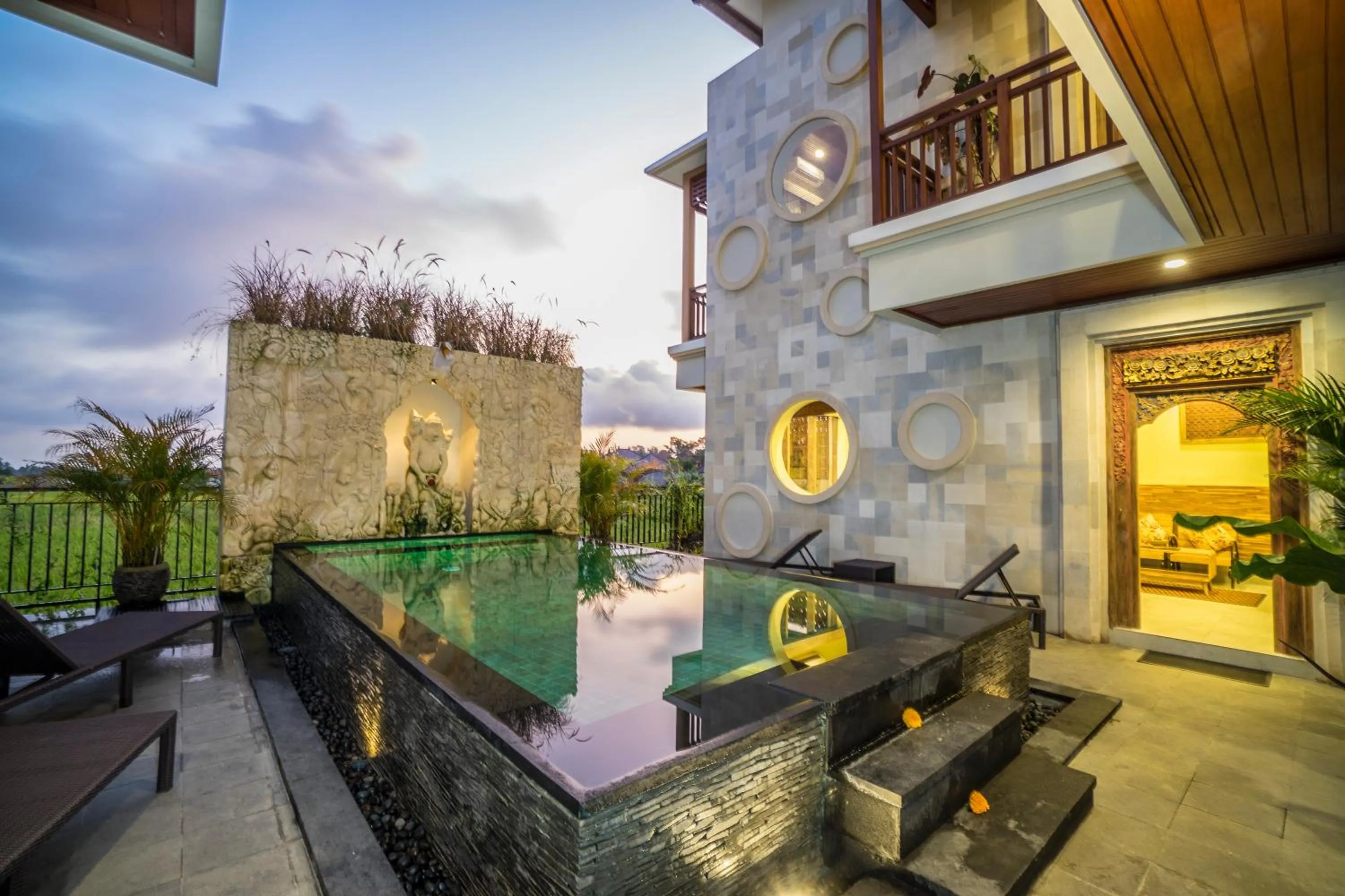 Swimming pool in Villa Kirani Ubud by Mahaputra-CHSE Certified