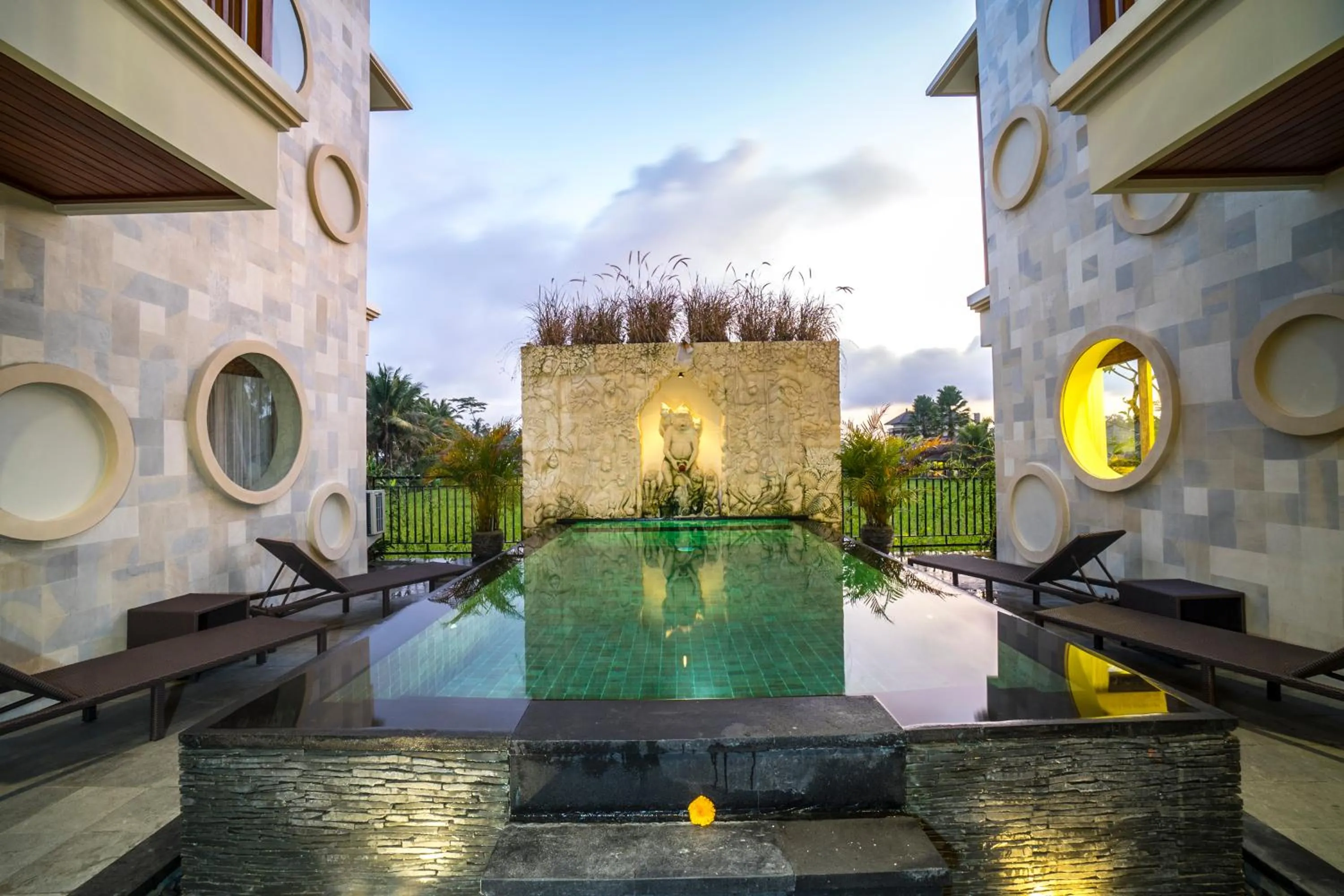 Swimming pool in Villa Kirani Ubud by Mahaputra-CHSE Certified