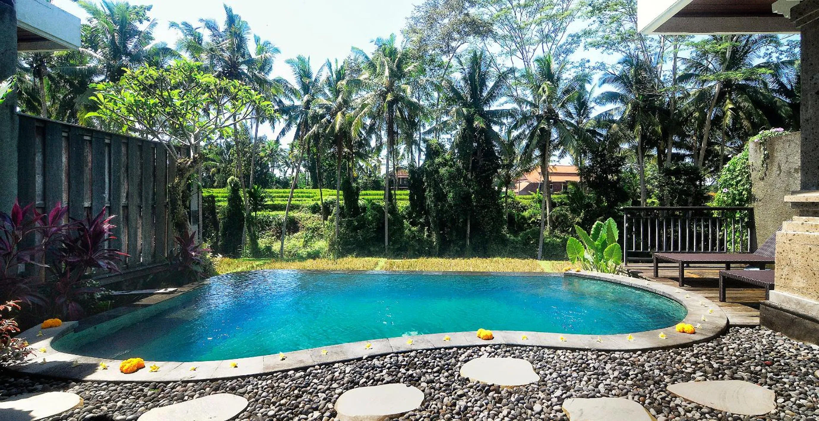 Swimming pool in Villa Kirani Ubud by Mahaputra-CHSE Certified