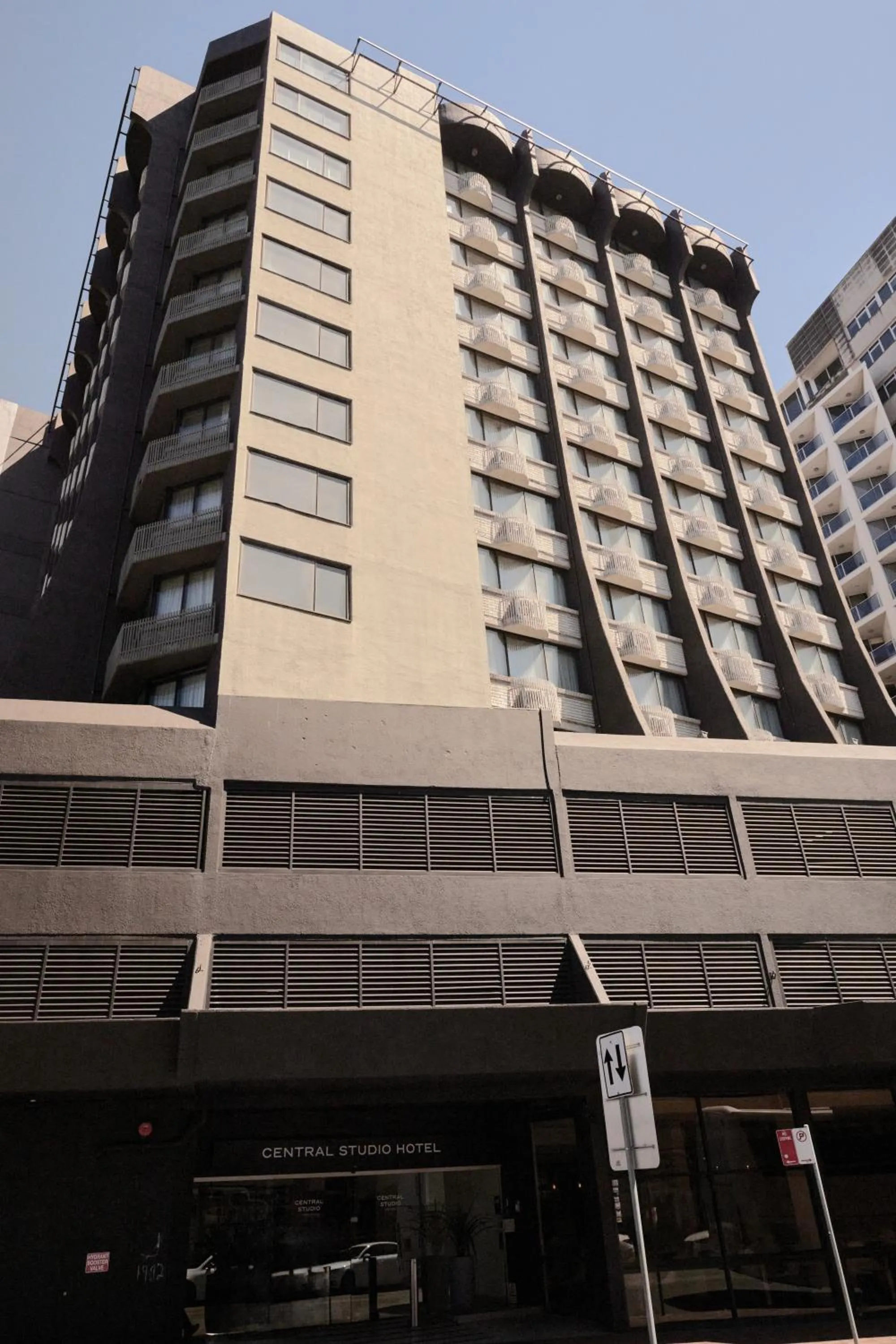 Property building in Central Studio Hotel Sydney