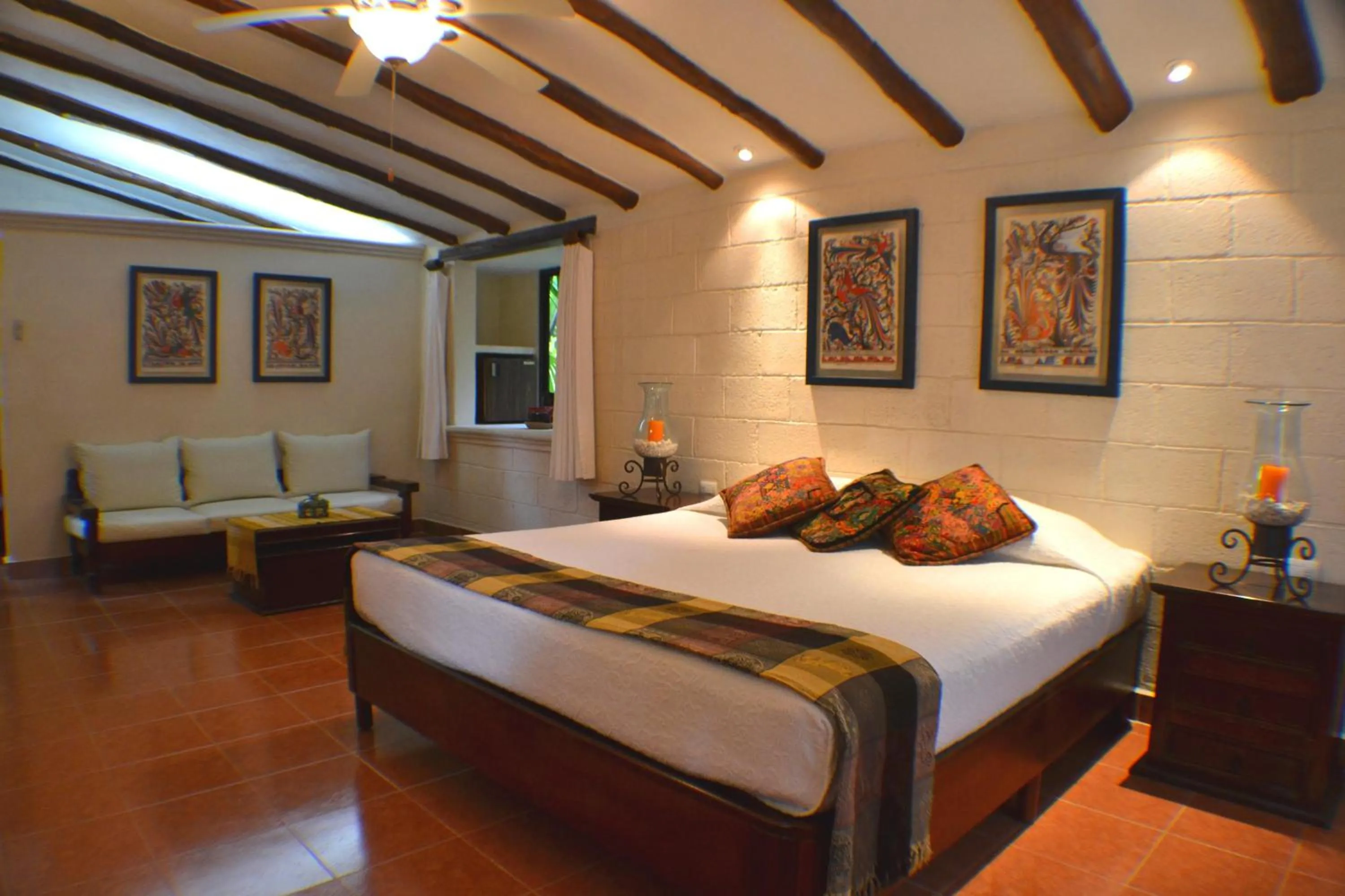Bed in Hacienda Chichen Resort and Yaxkin Spa
