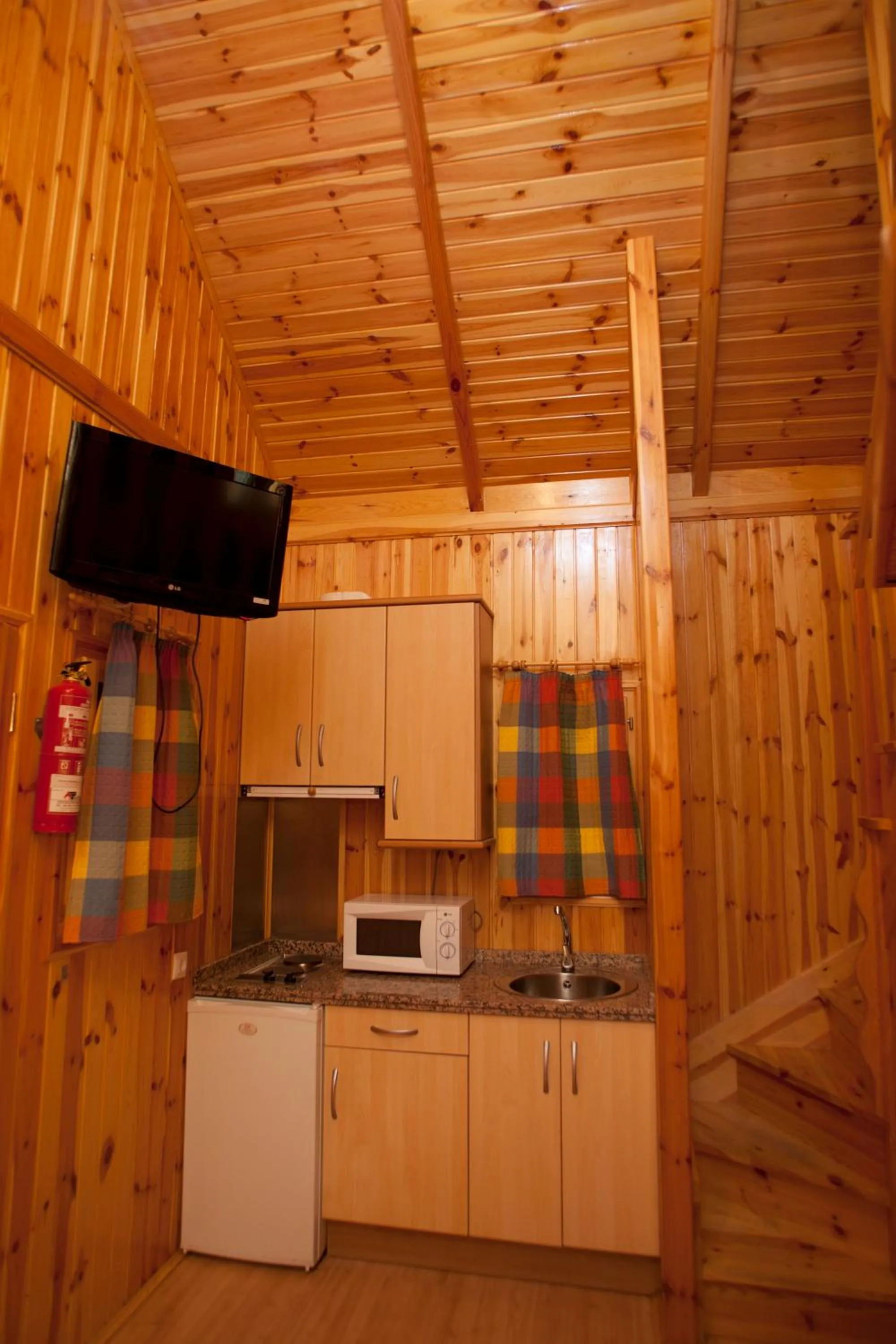 Kitchen or kitchenette in Bungalows y Mobil Homes Camping Regio