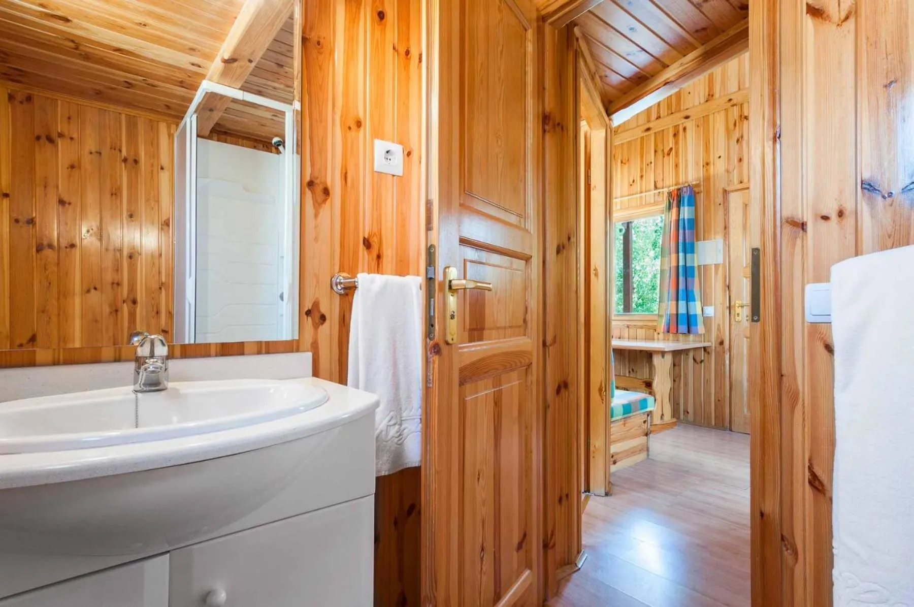 Bathroom in Bungalows y Mobil Homes Camping Regio