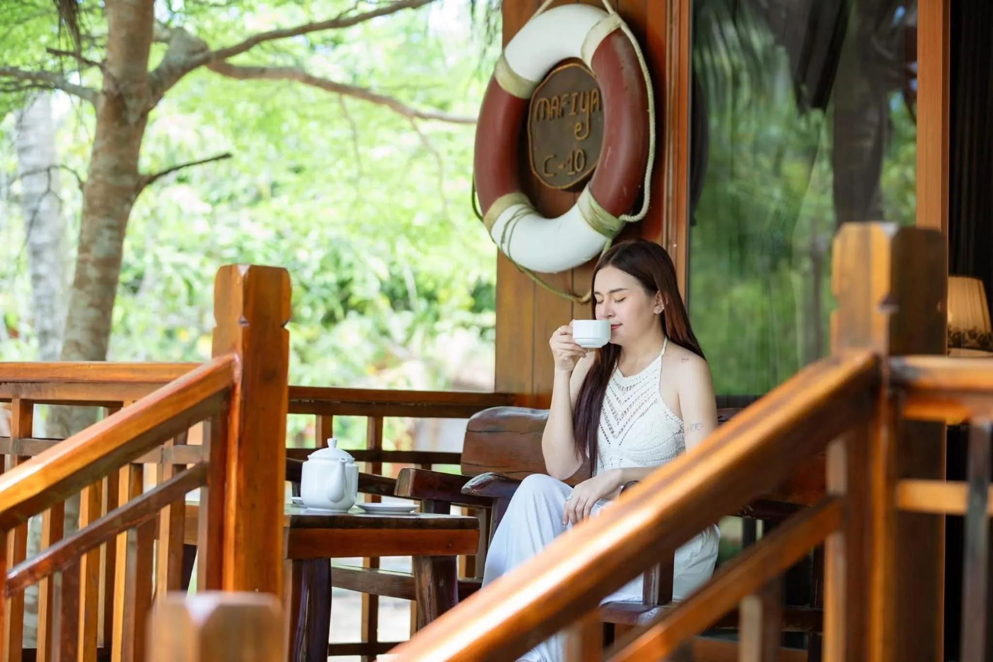 Balcony/Terrace in Mafiya Resort