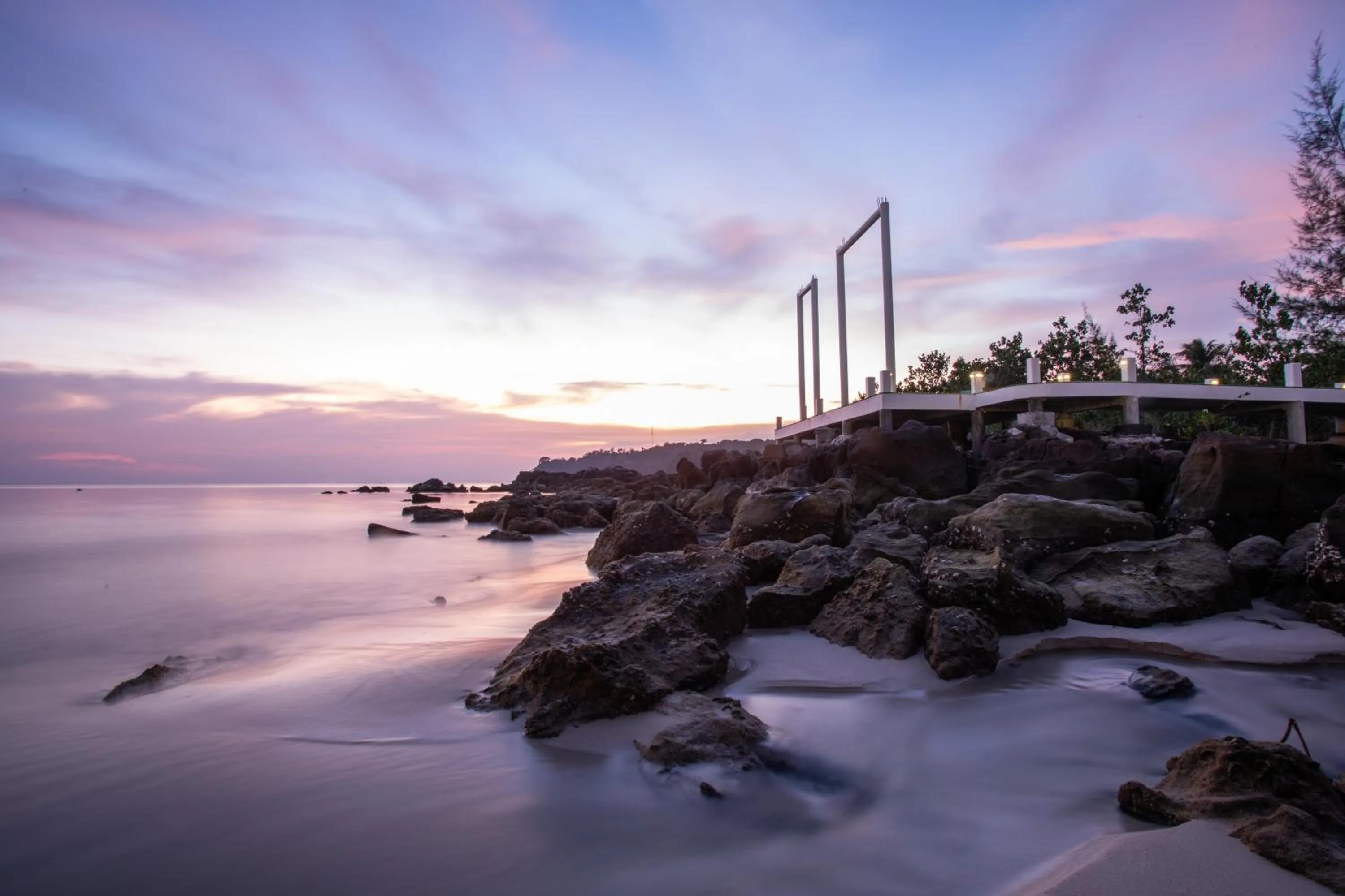 Sunset in Mafiya Resort