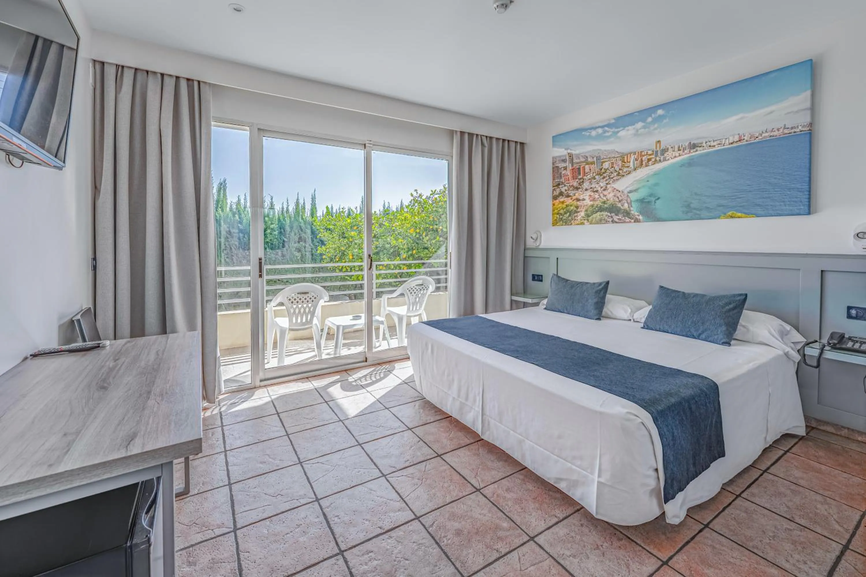 Bed in Hospedium Hotel Abril