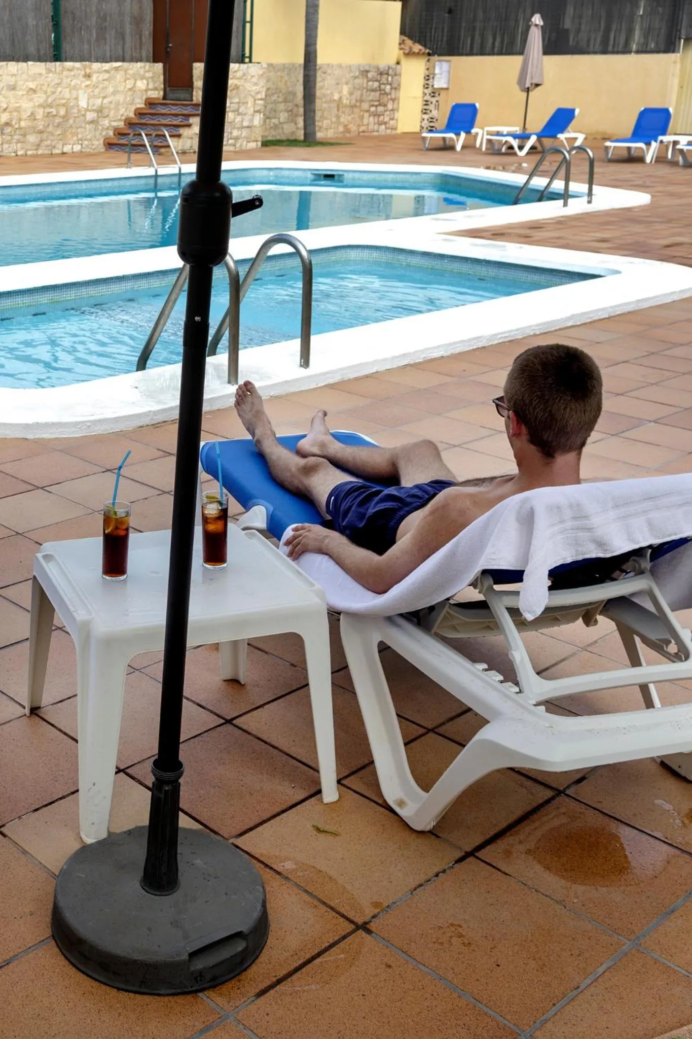 Swimming pool in Hospedium Hotel Abril