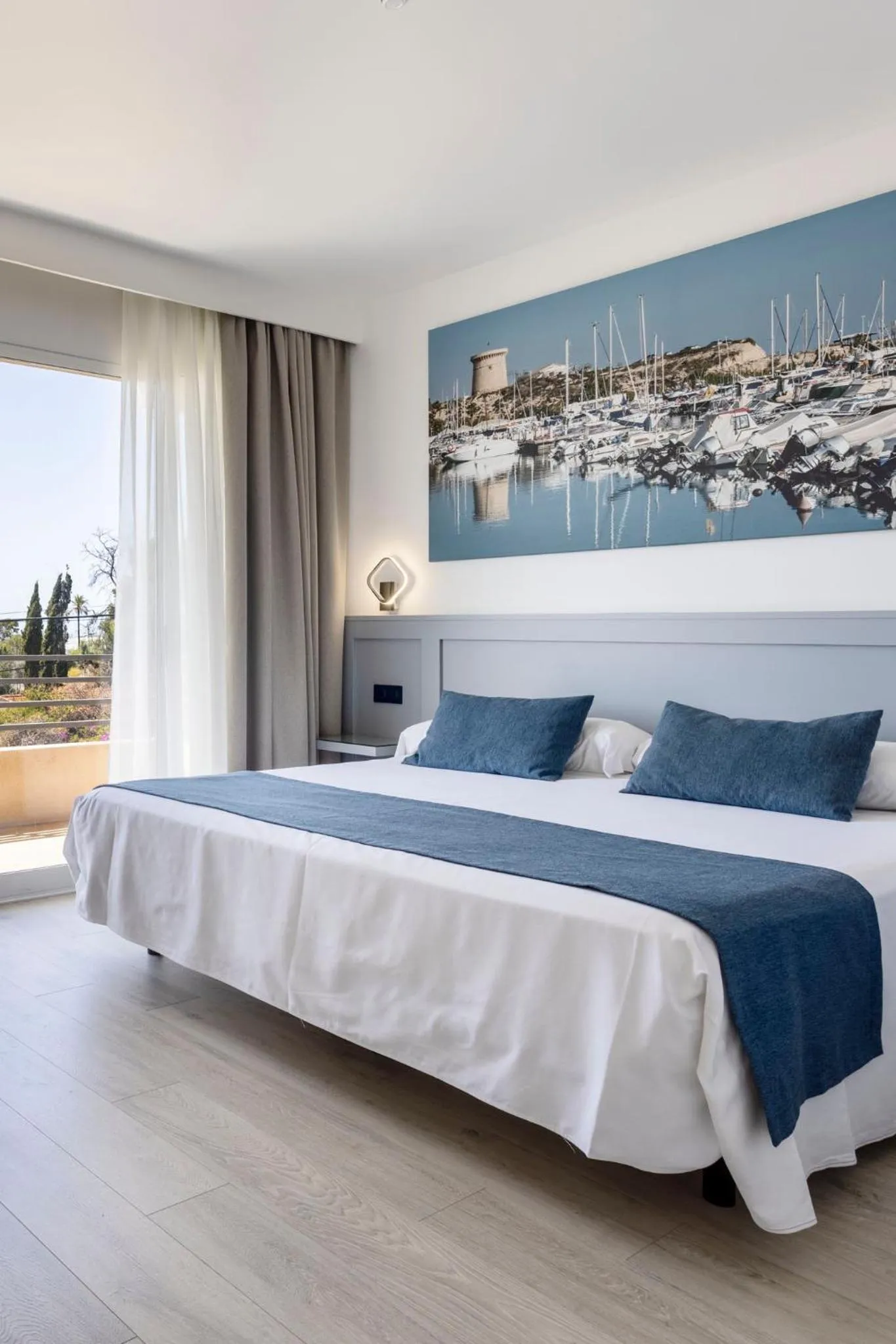 Bed in Hospedium Hotel Abril