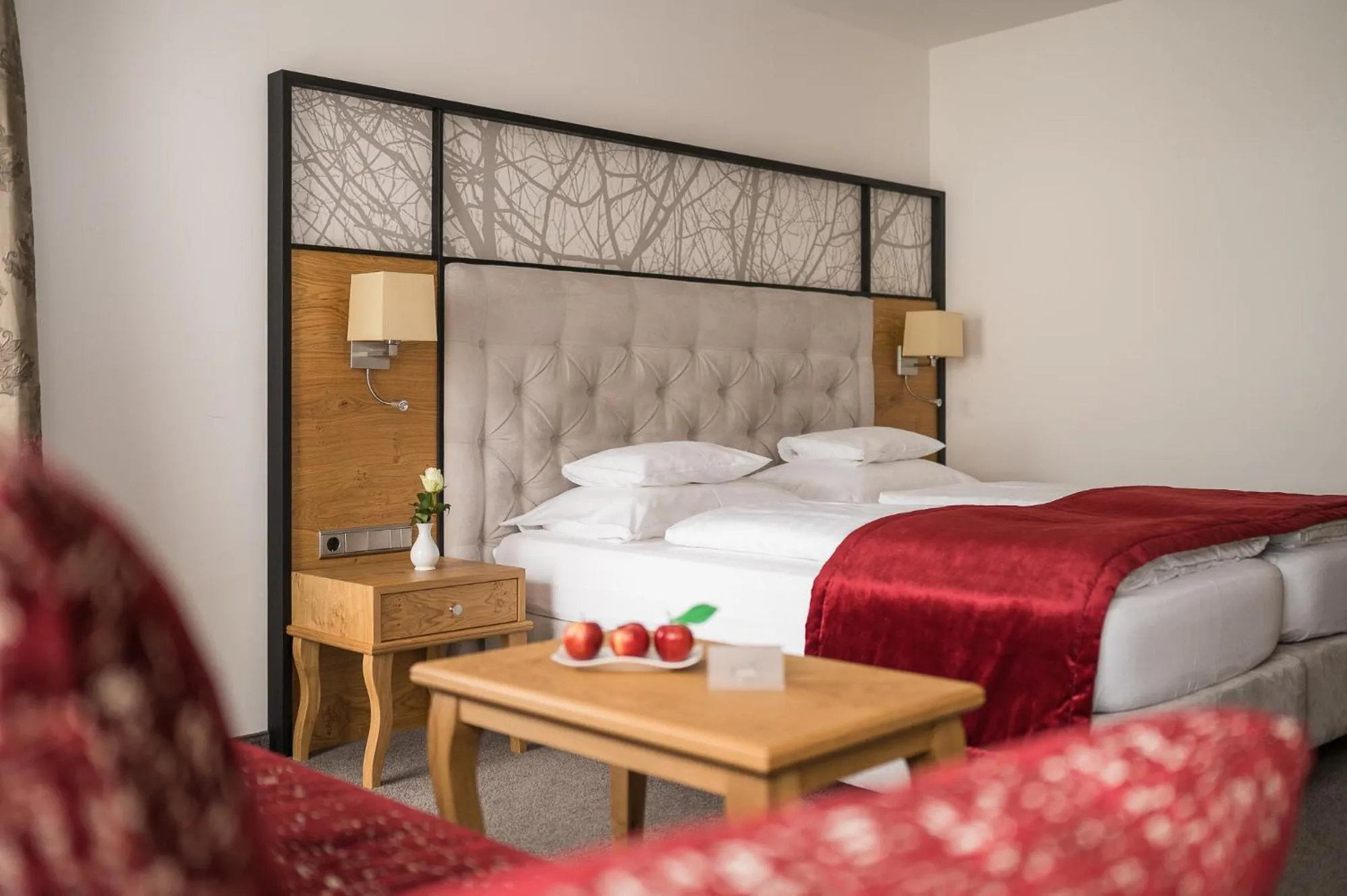 Bed in Hotel Seespitz