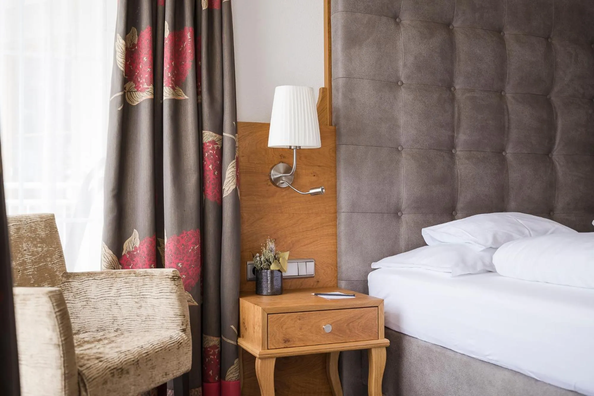 Bedroom, Bed in Hotel Seespitz