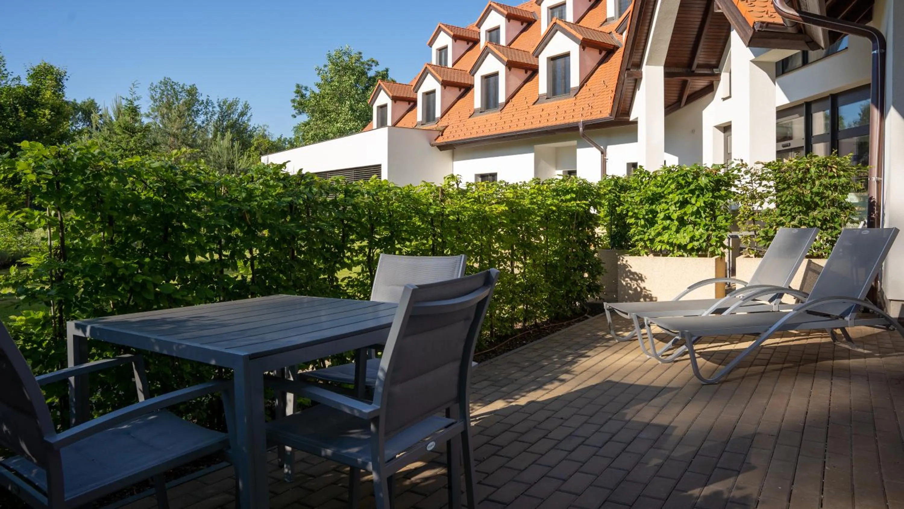Balcony/Terrace in HOTEL Hraniční zámeček
