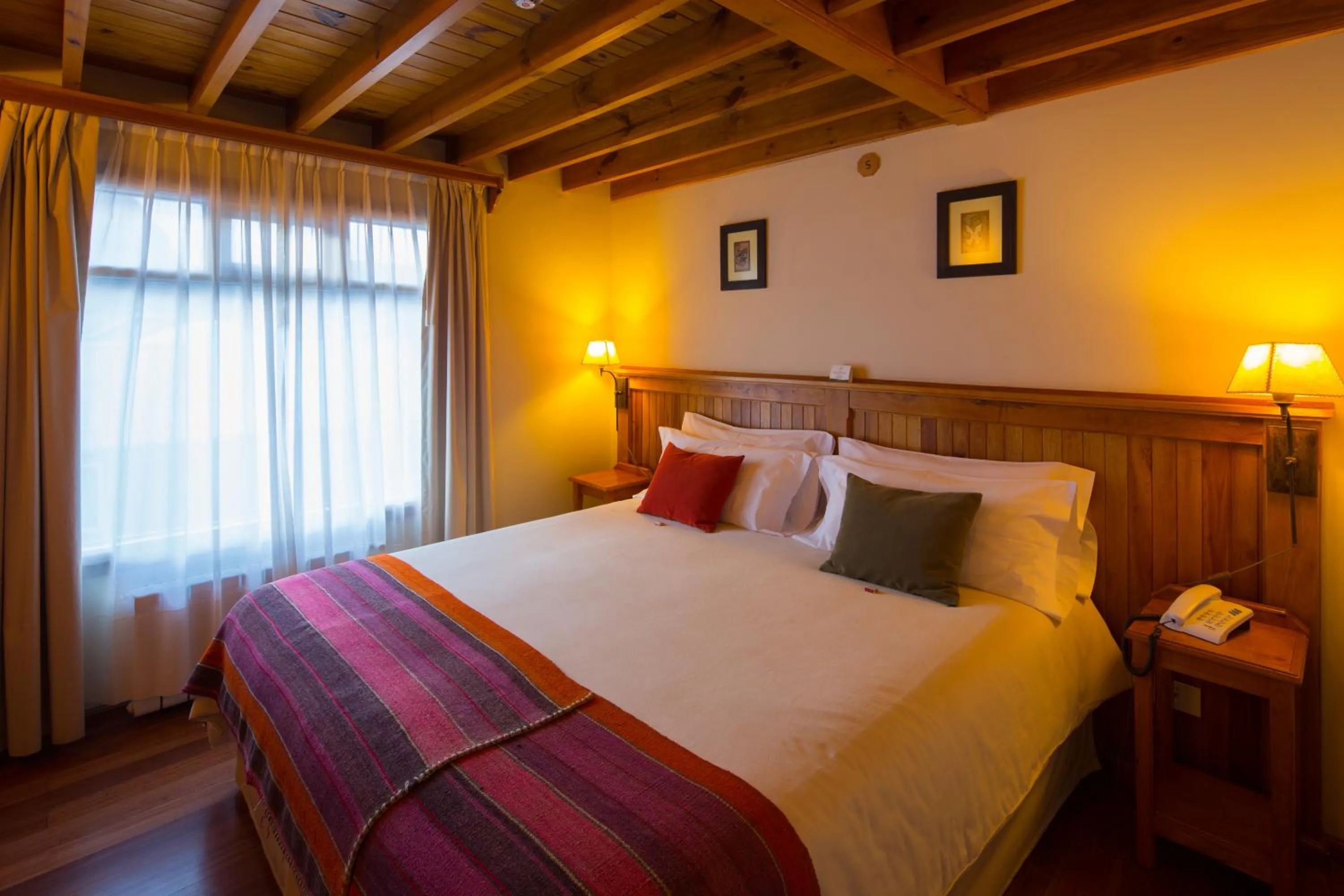 Bed in Hosteria Senderos
