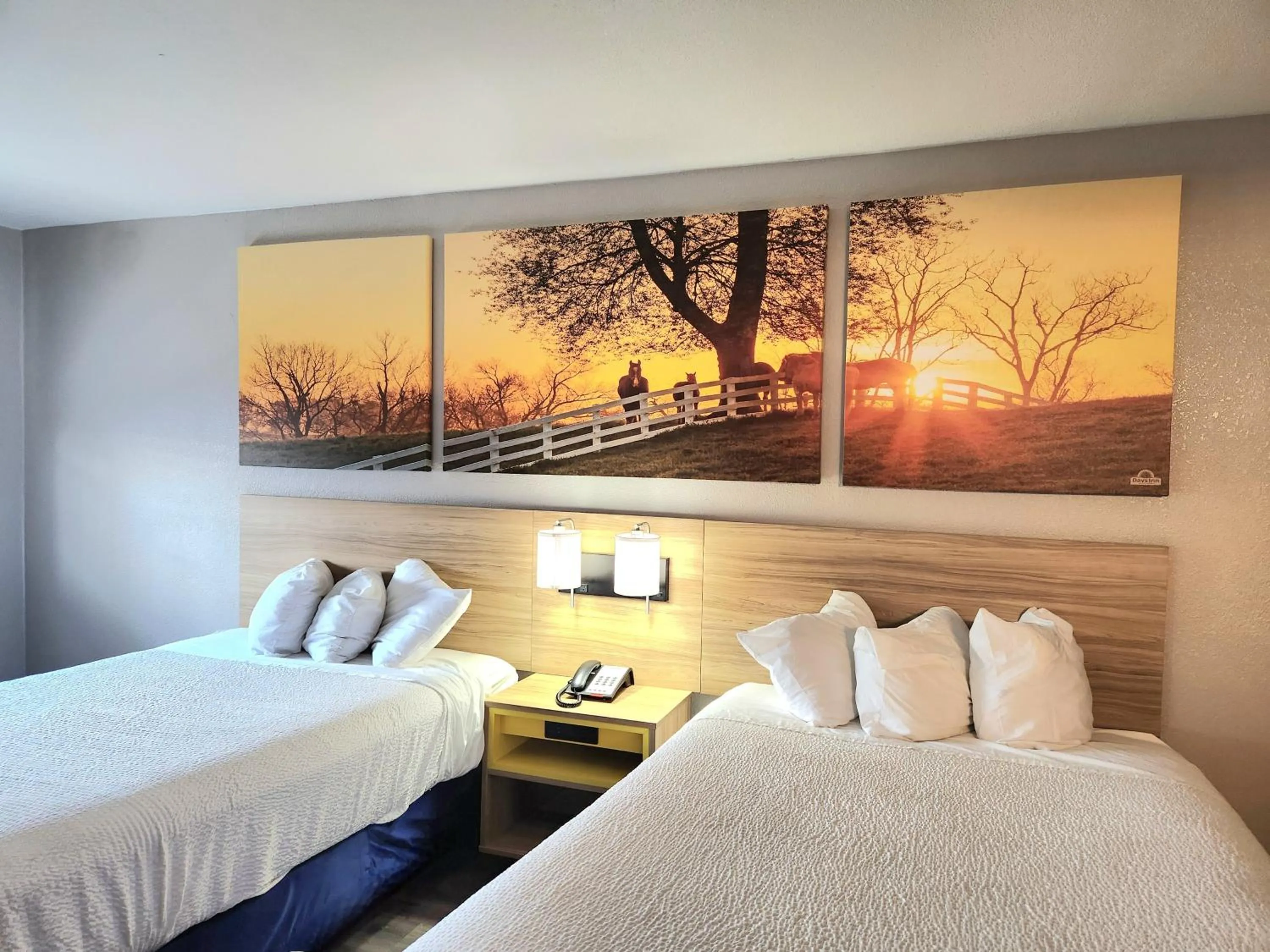 Bedroom, Bed in Days Inn by Wyndham Houston