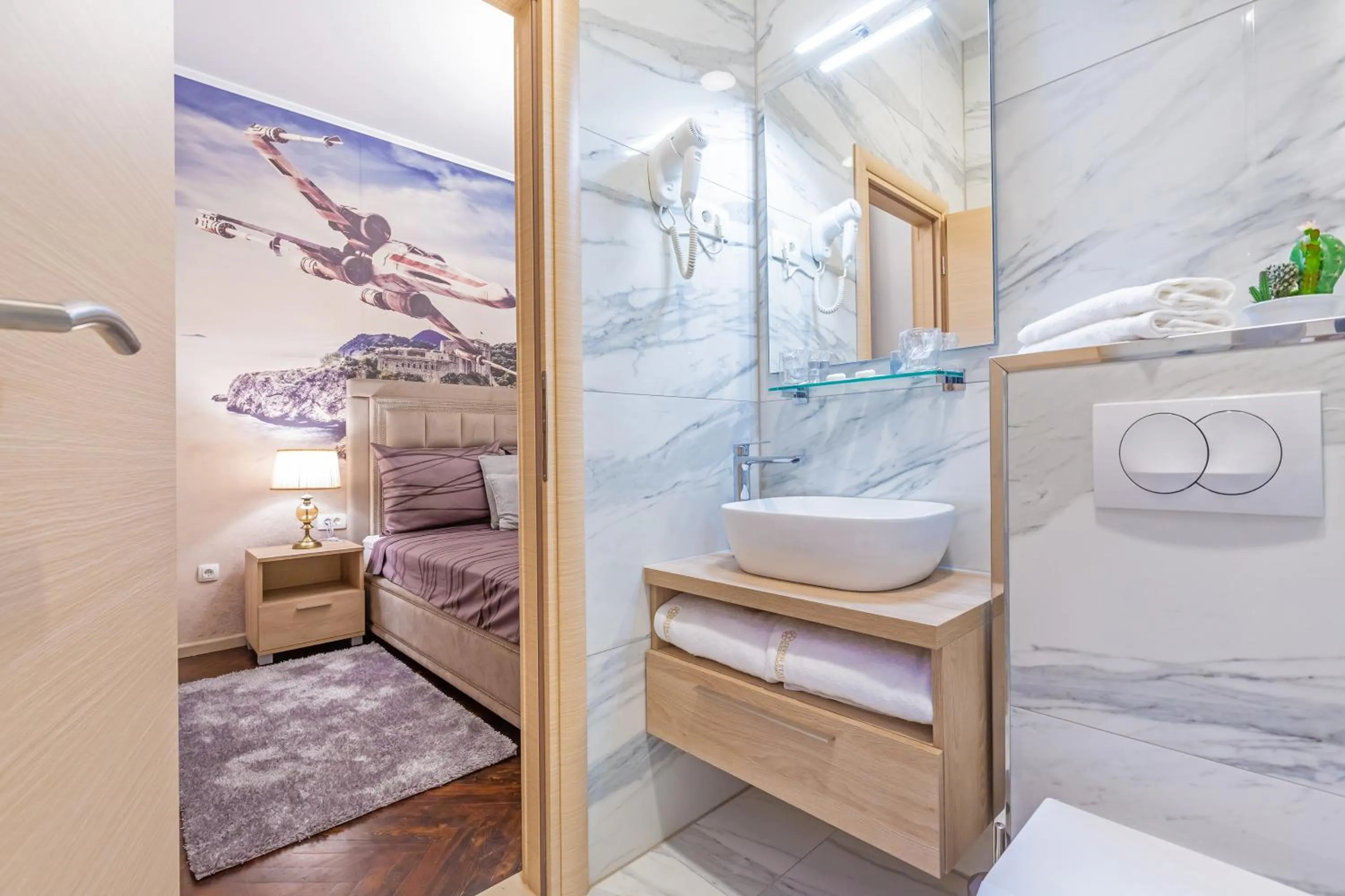 Bathroom, Bed in Seven Stars Accommodation Dubrovnik