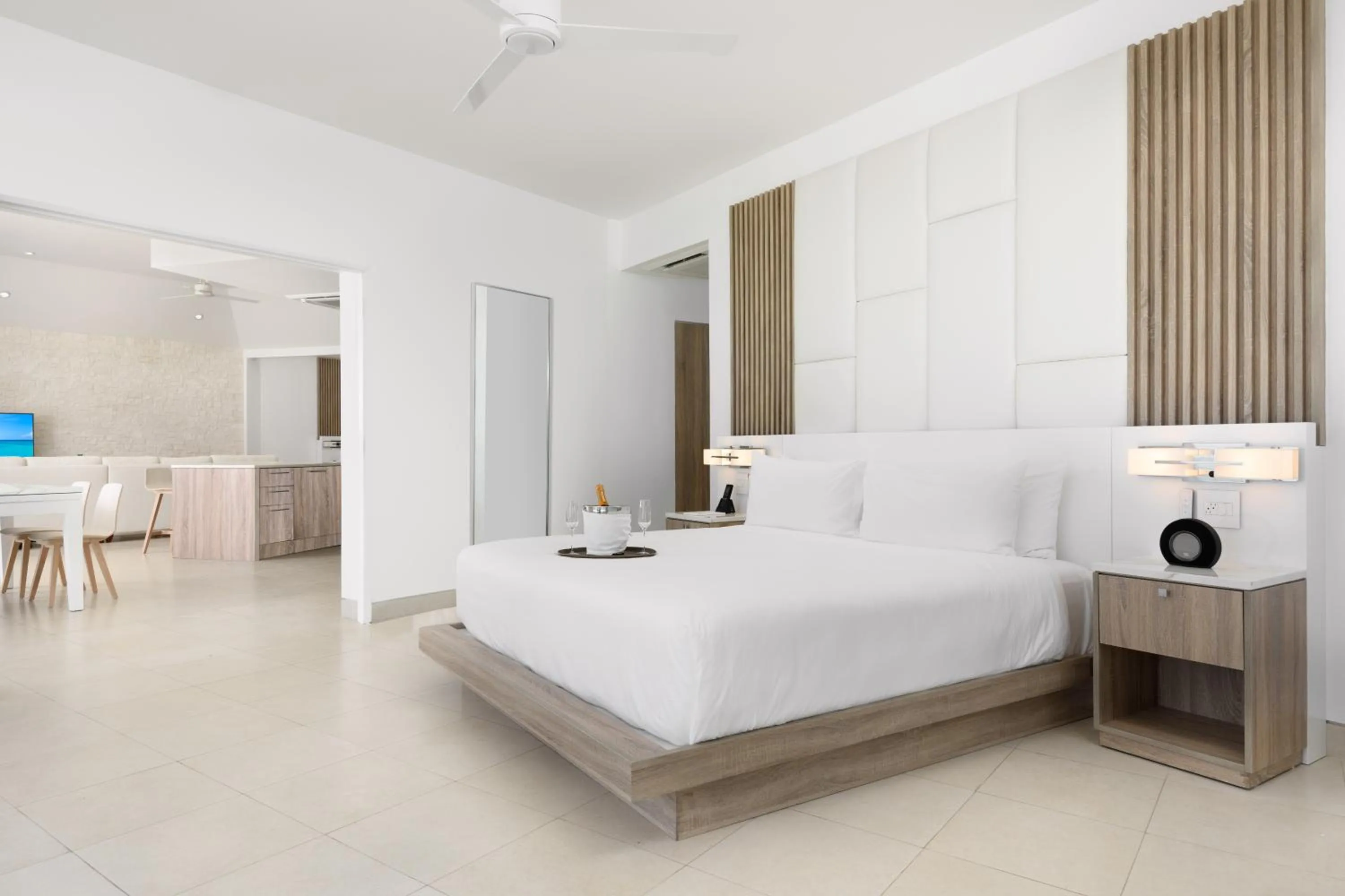 Bed in Wymara Resort & Villas