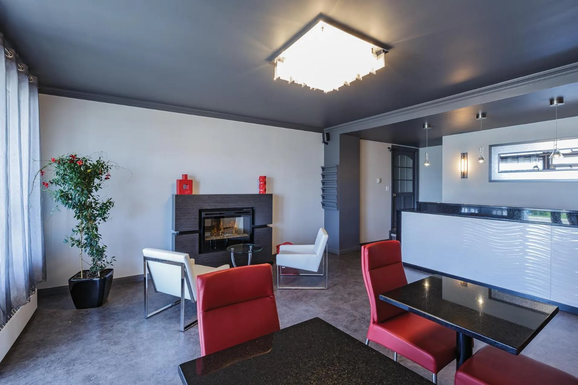 Lobby or reception in Motel au Vieux Piloteux