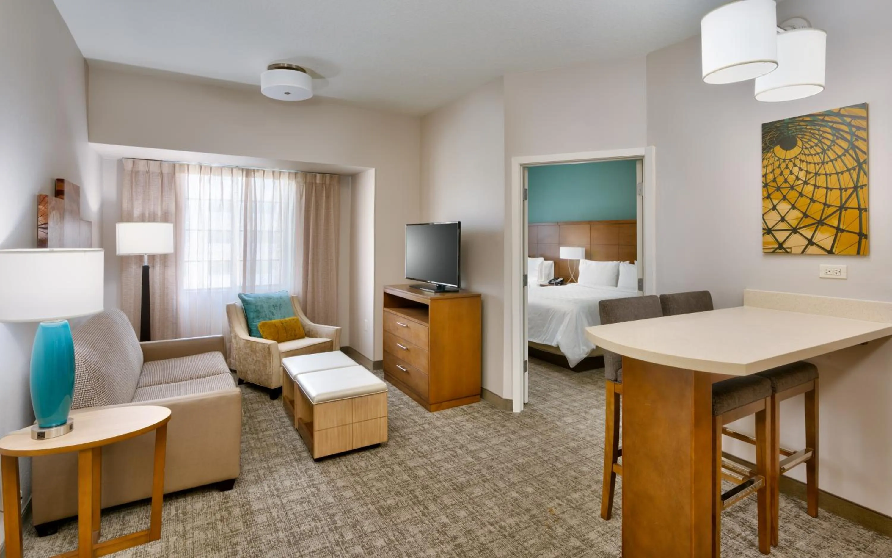 Living room, Bed in Staybridge Suites - Gainesville I-75 by IHG