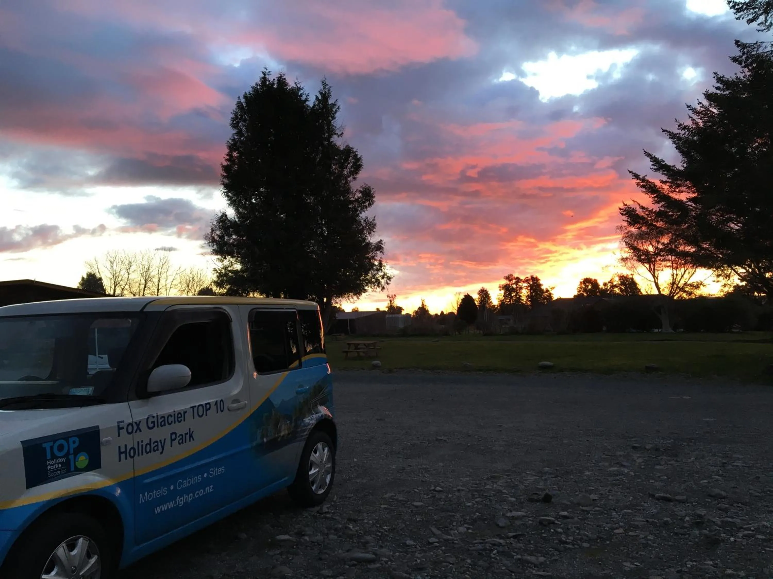 Natural landscape in Fox Glacier TOP 10 Holiday Park & Motels
