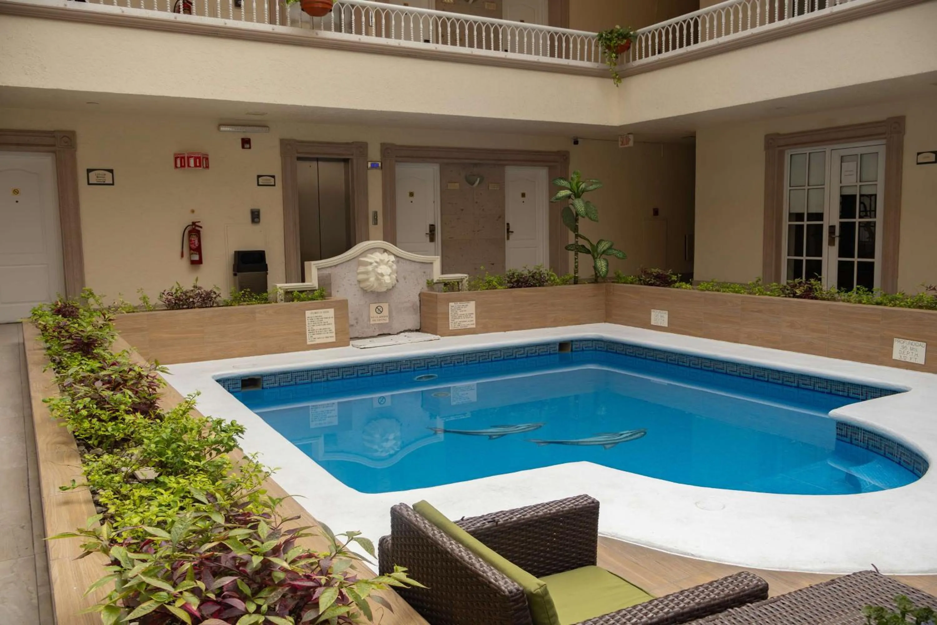 Pool view in Best Western PLUS Monterrey Colón