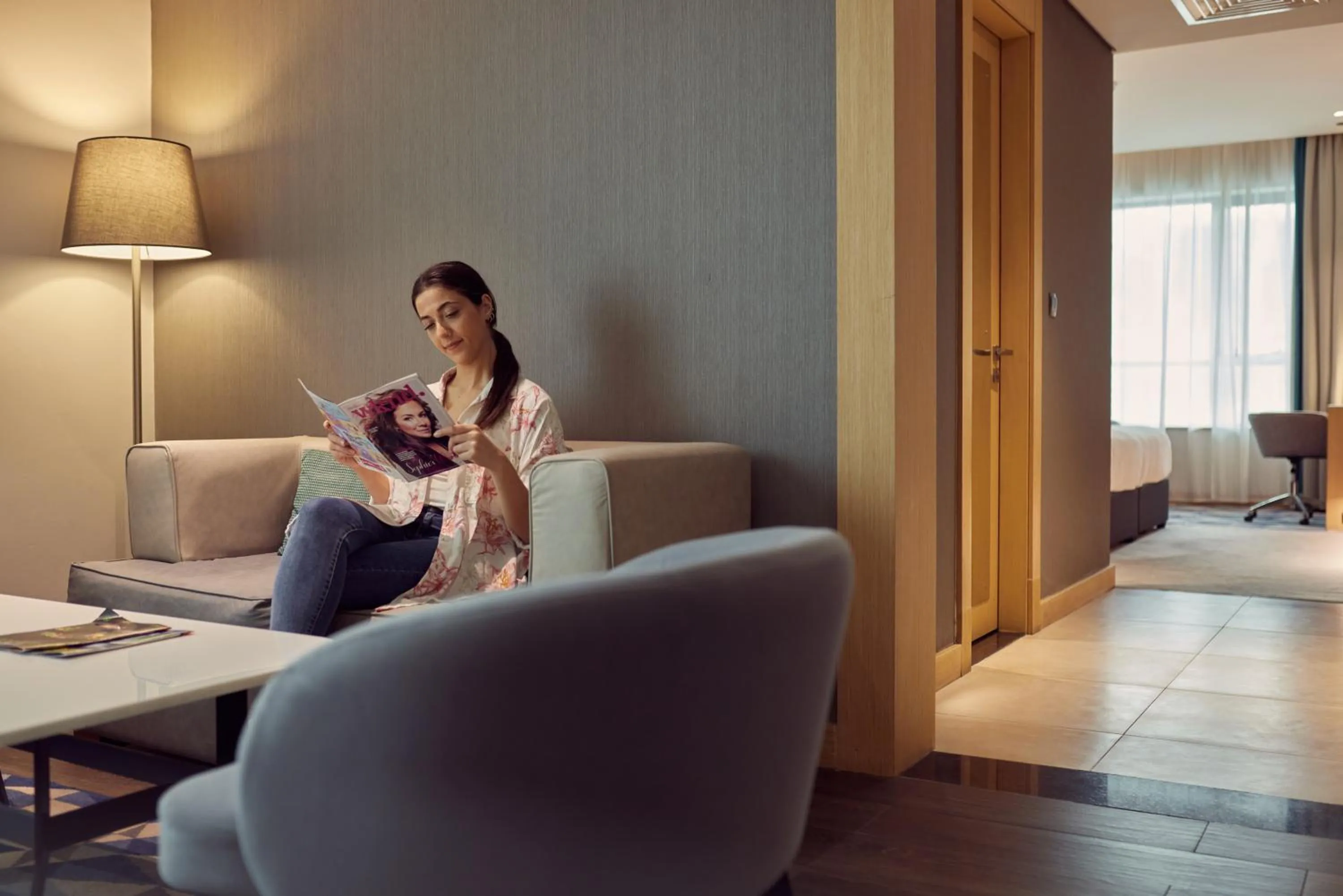 Living room in Flora Inn Hotel Dubai Airport