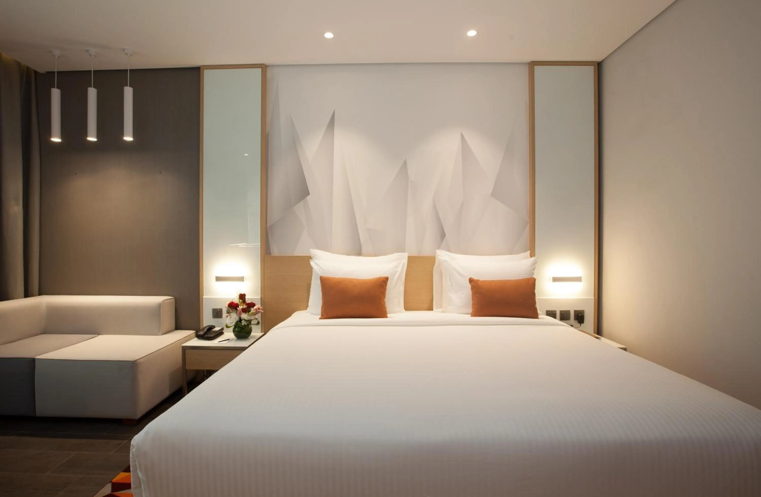 Photo of the whole room, Bed in Flora Inn Hotel Dubai Airport