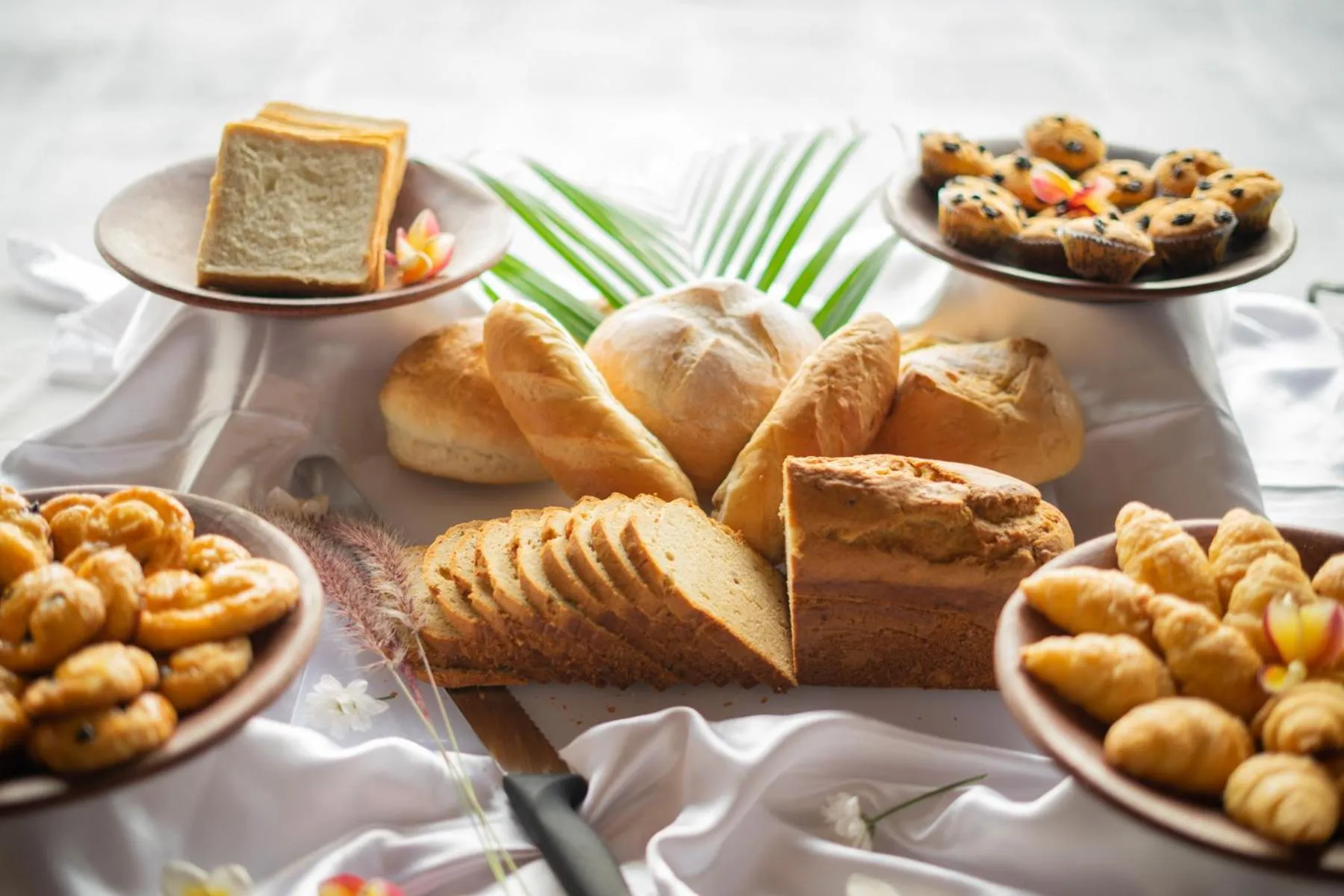 Continental breakfast in Mimpi Resort Tulamben