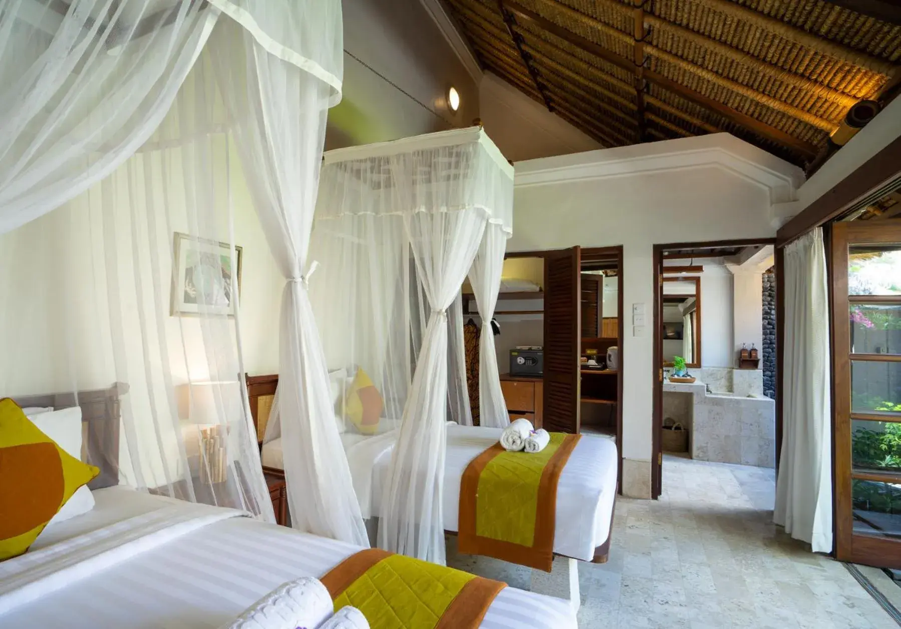 Twin Villa with Courtyard View Free 60 Minutes Balinese Massage for 1 Person in Mimpi Resort Tulamben Twin Villa with Courtyard View Free 60 Minutes Balinese Massage for 1 Person in Mimpi Resort Tulamben