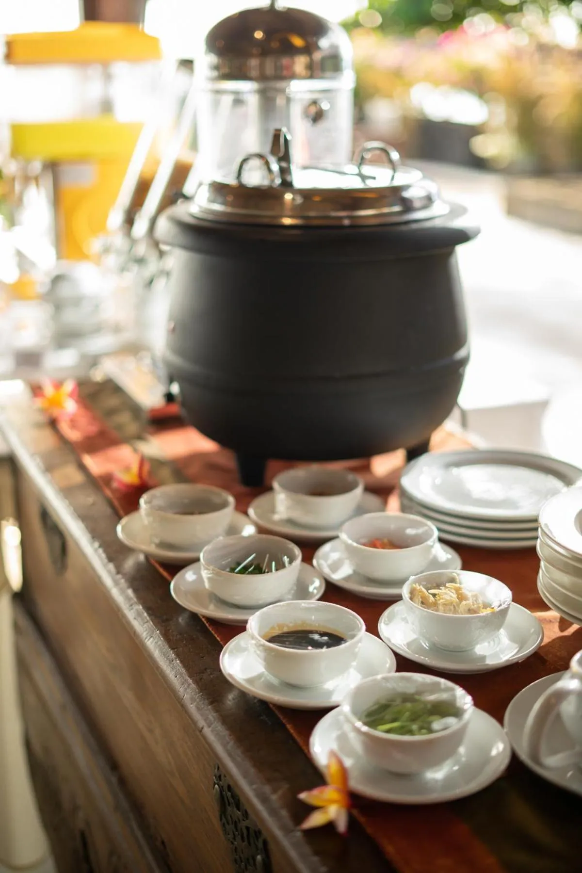 Buffet breakfast in Mimpi Resort Tulamben