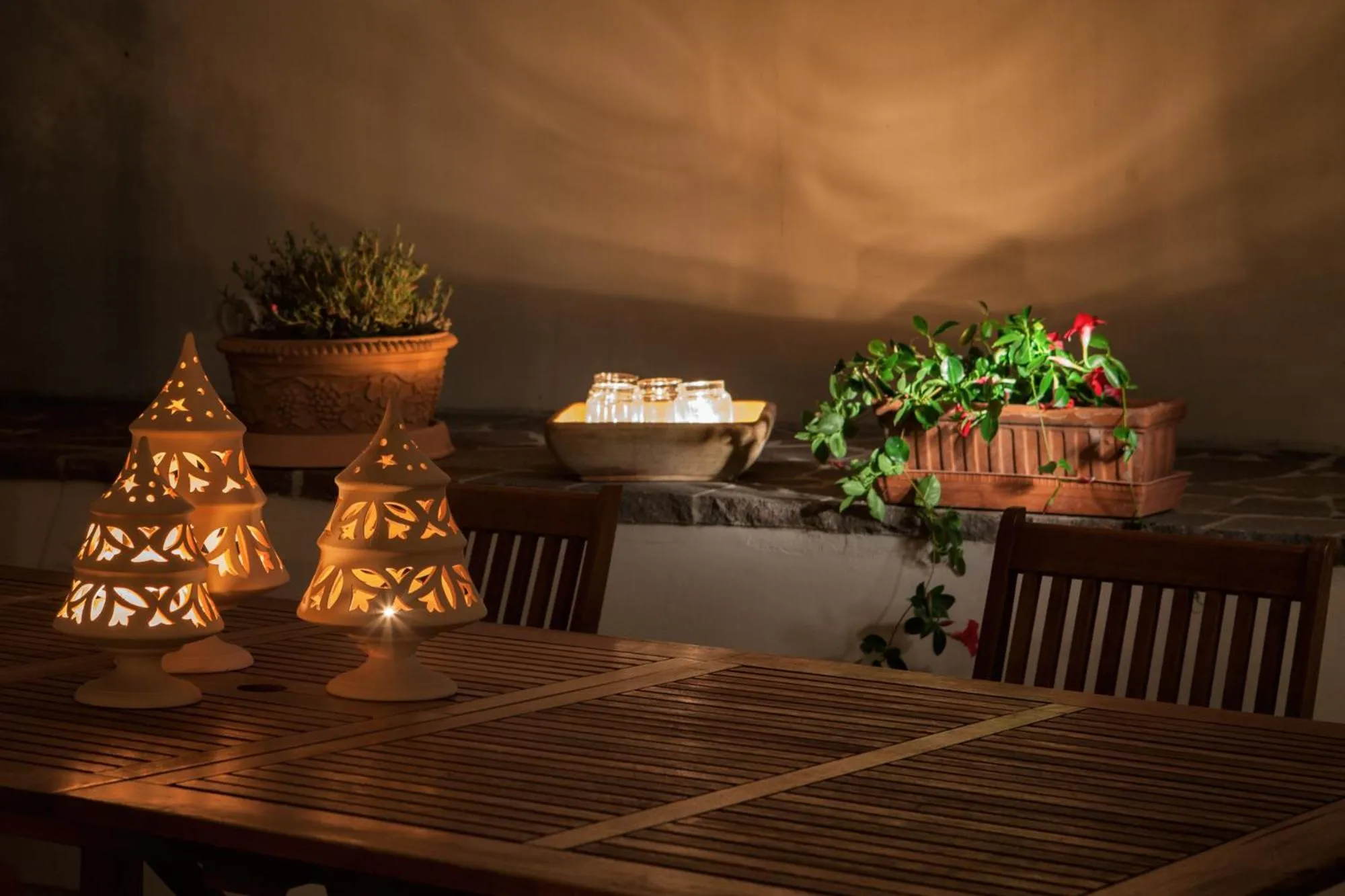 Inner courtyard view in Ca di Anna