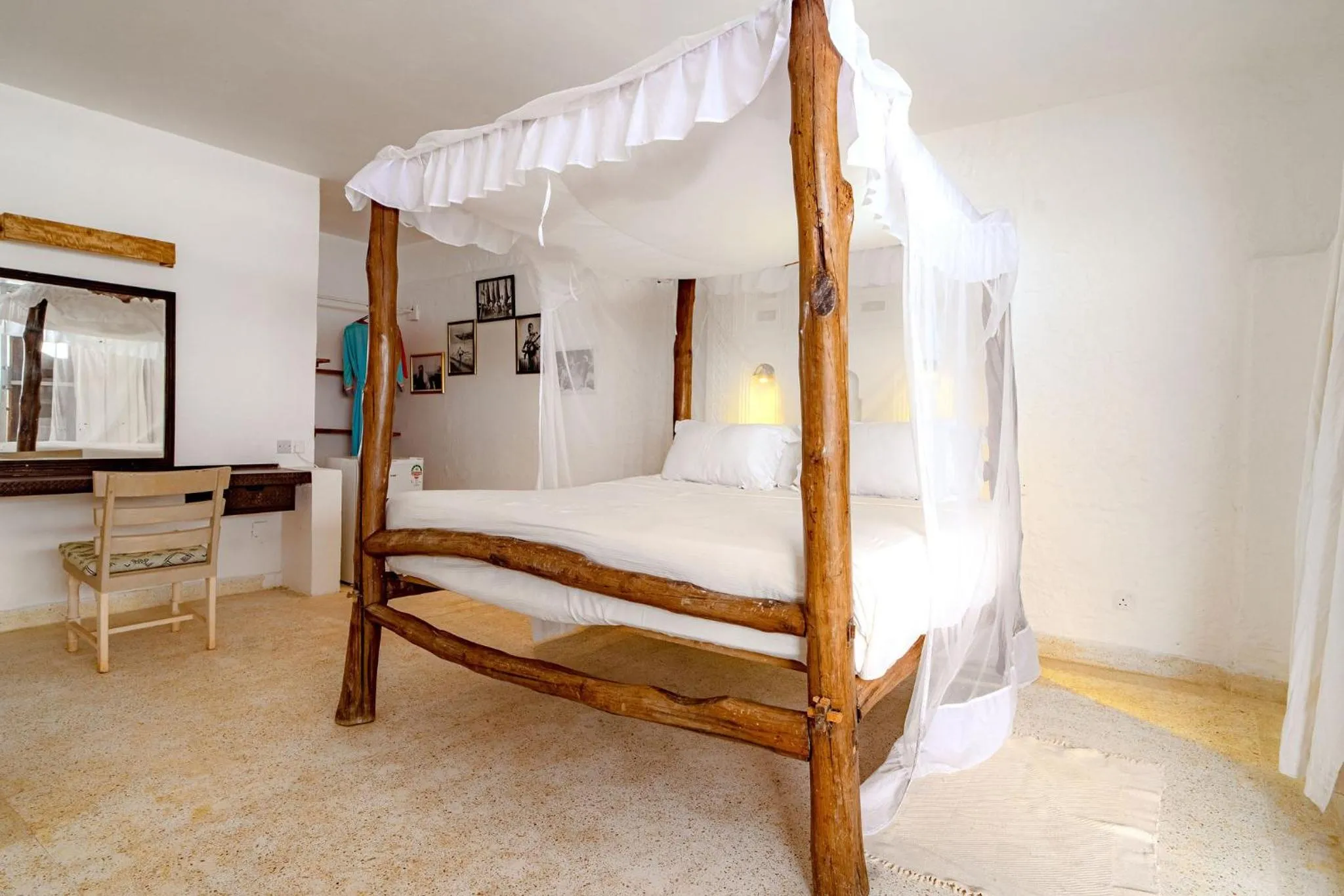 Bed in Shimoni Reef Lodge