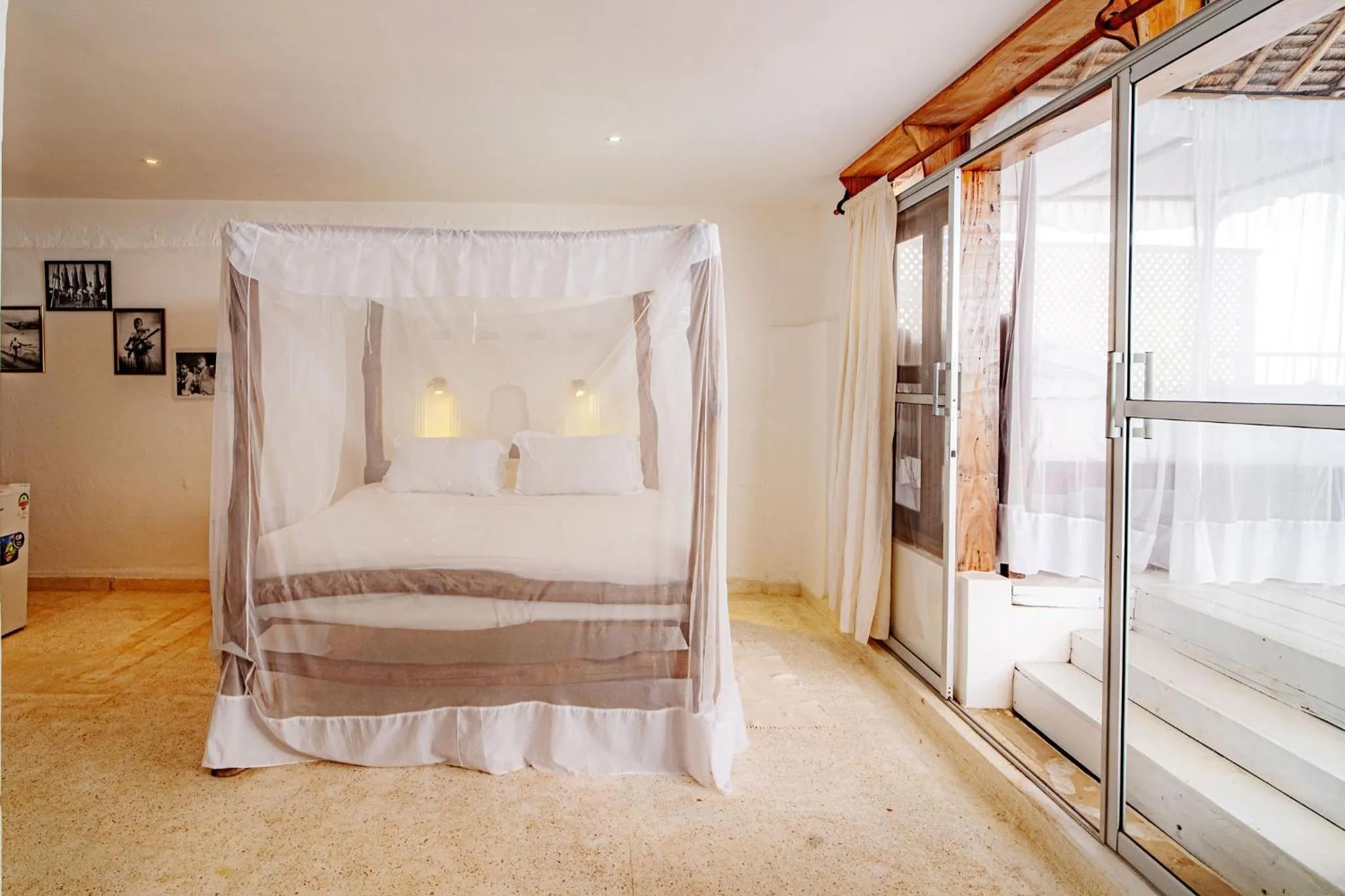 Bed in Shimoni Reef Lodge