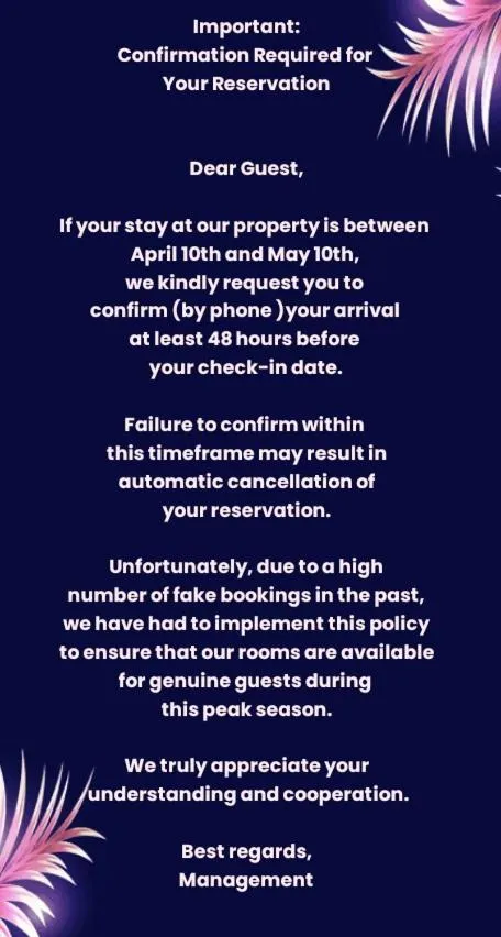 Text overlay in The Trevene Hotel