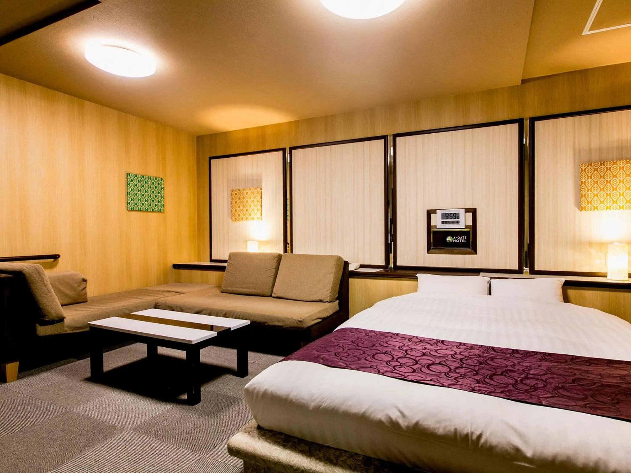 Bed in A-GATE HOTEL 旭川 -Asahikawa-