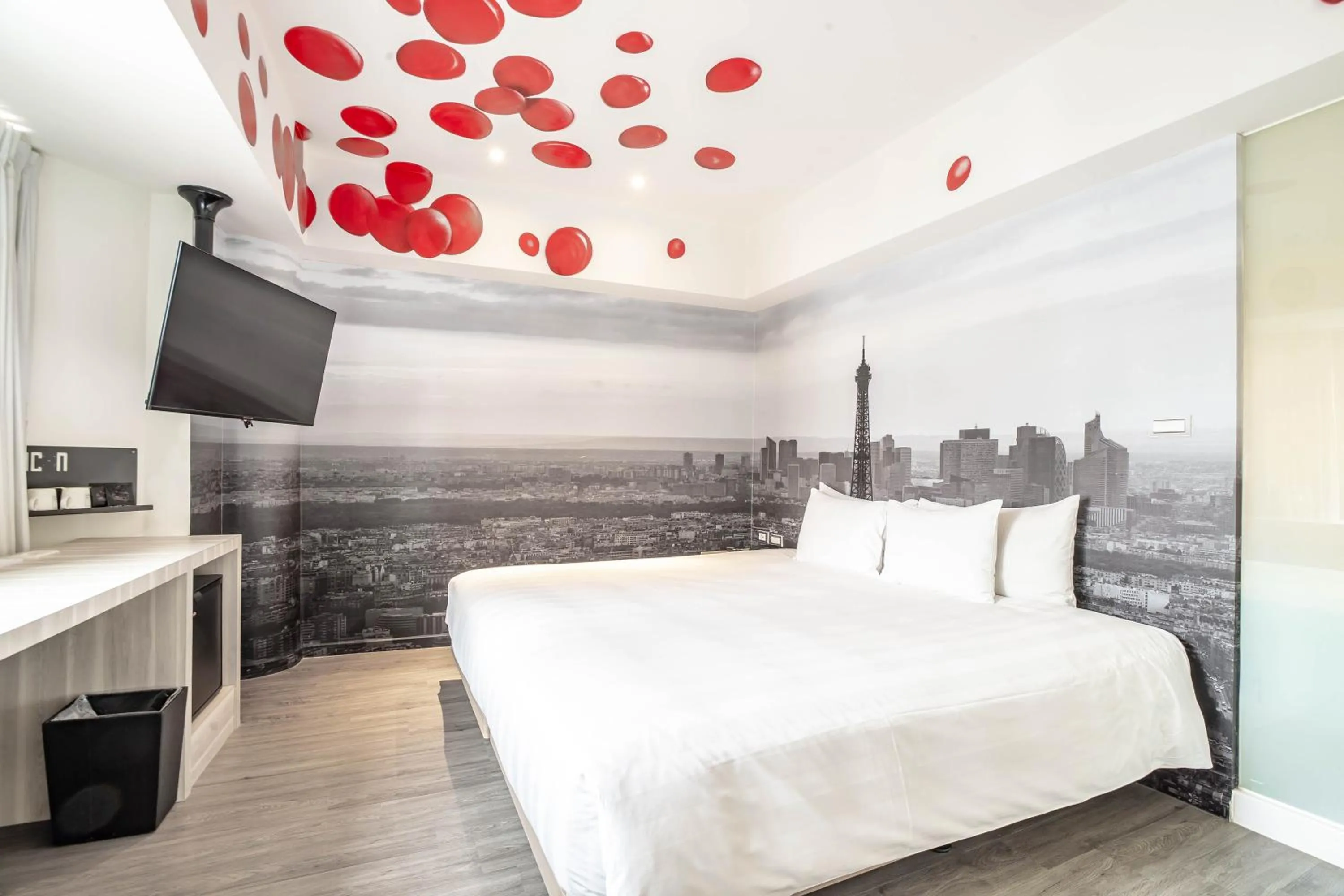 Bed in Hotel Papa Whale-Kaohsiung Formosa Boulevard