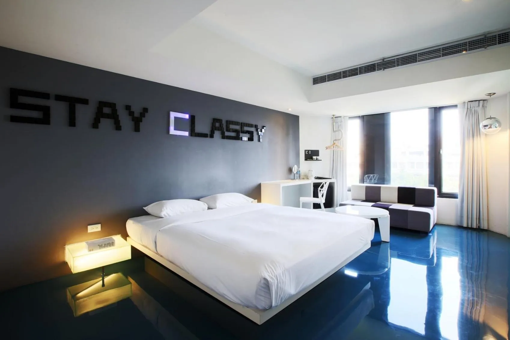 Bed in Hotel Papa Whale-Kaohsiung Formosa Boulevard