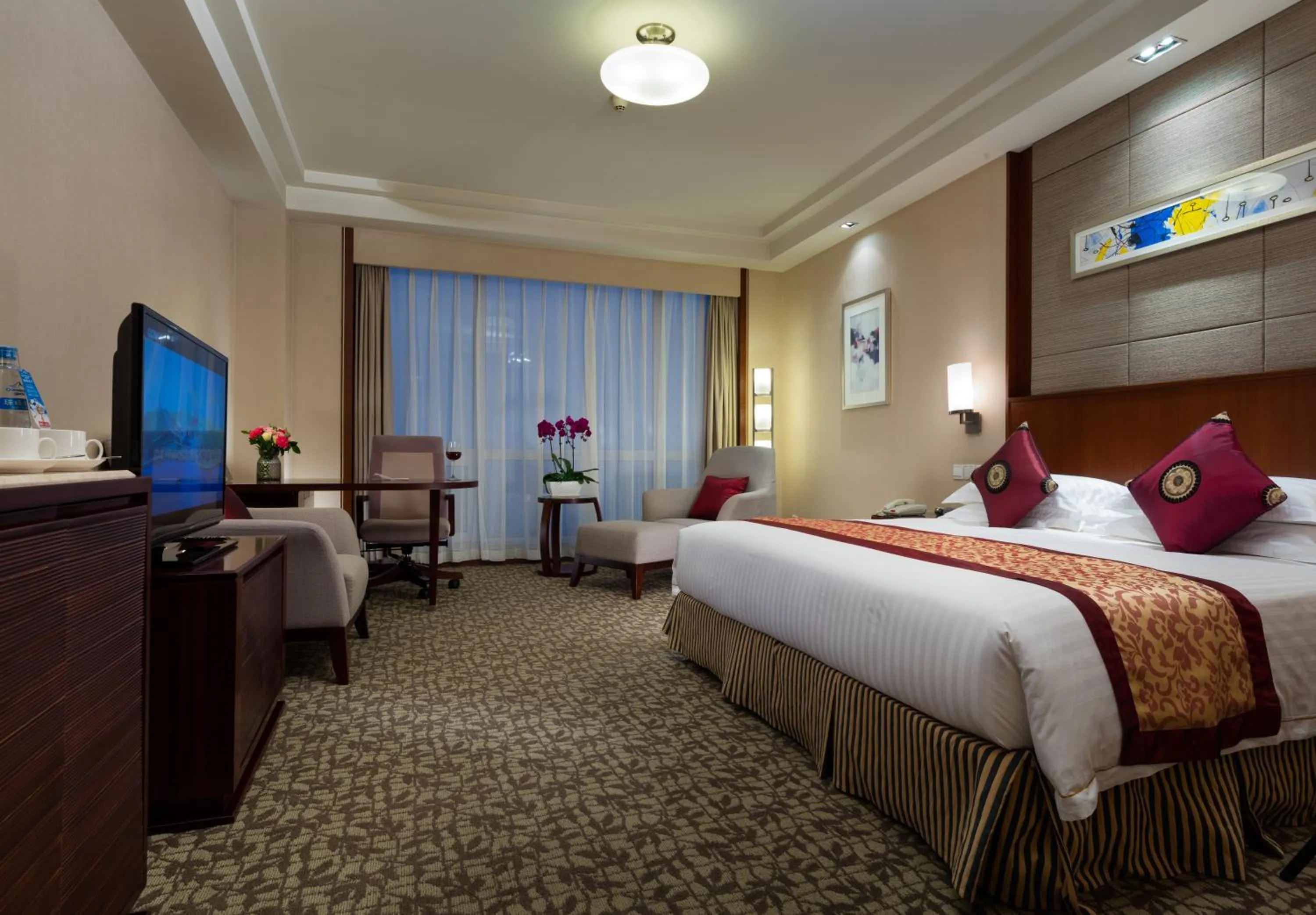 Bedroom, Bed in Ramada Beijing North